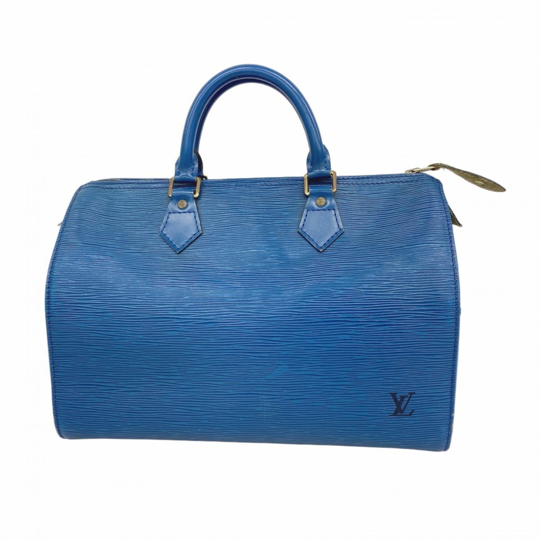 Louis Vuitton Epi Speedy 30 Handbag Toledo Blue