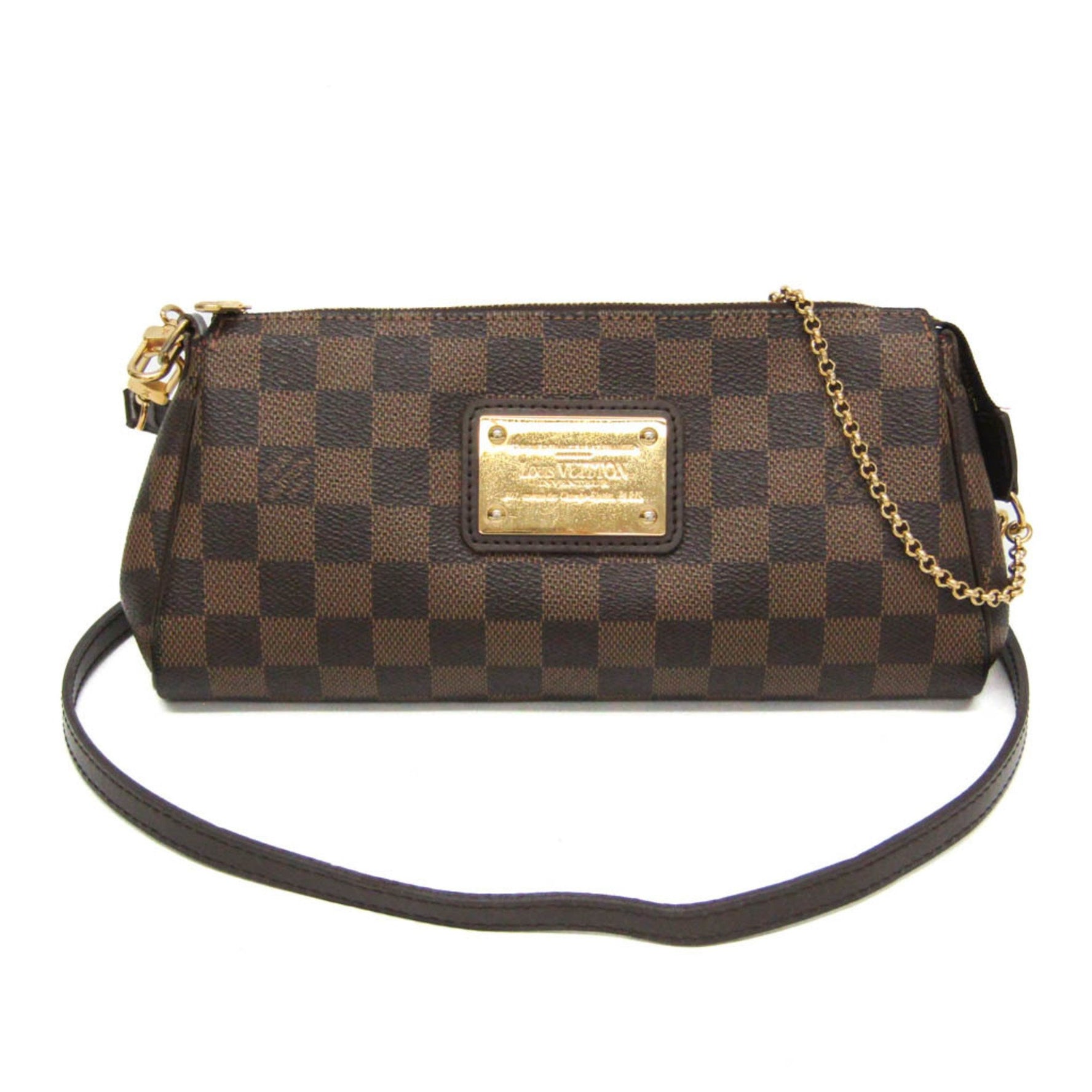Louis Vuitton Damier Eva Handbag,Shoulder Bag Brown,Ebene
