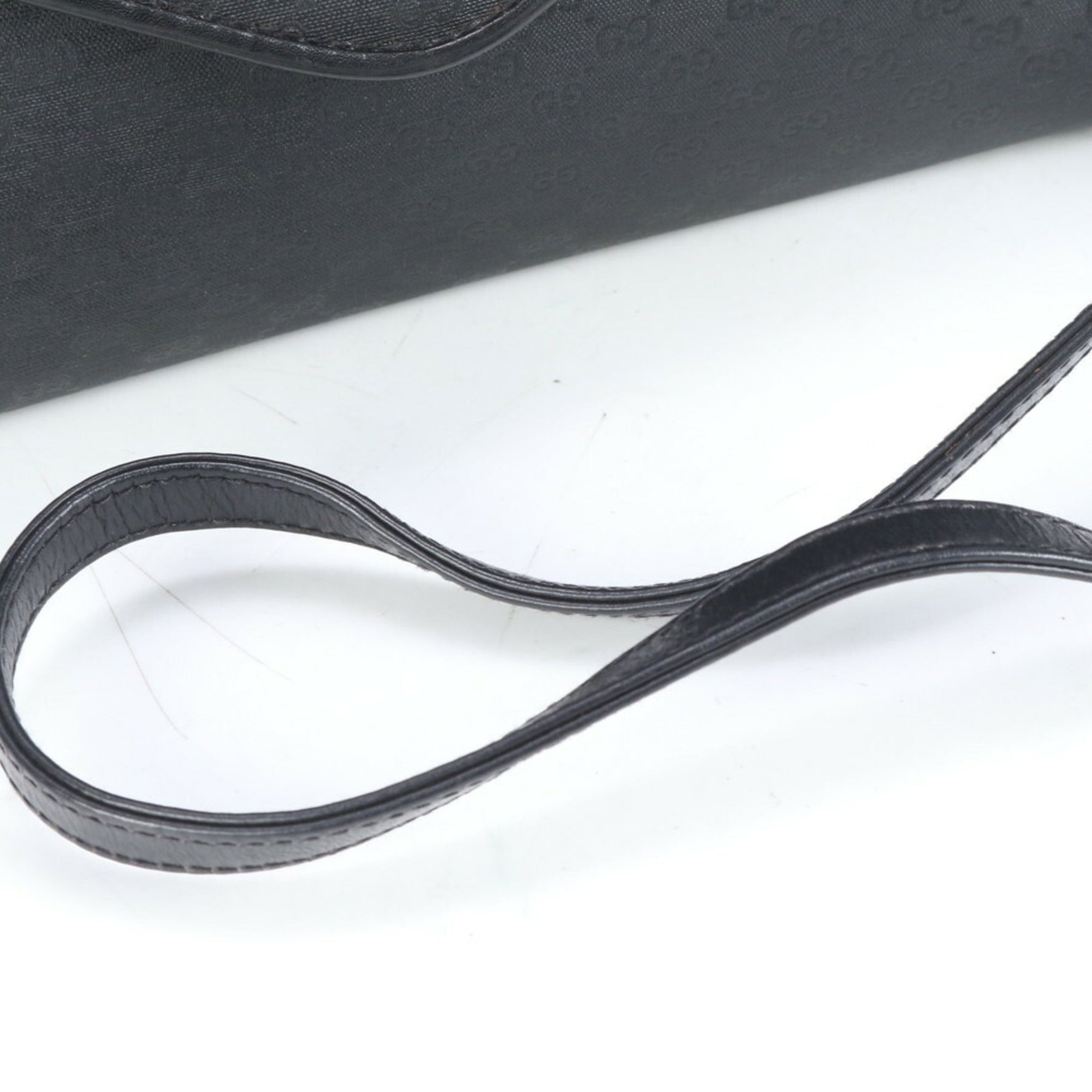 Gucci Old Micro GG Leather Shoulder Bag/Crossbody Tote Bag