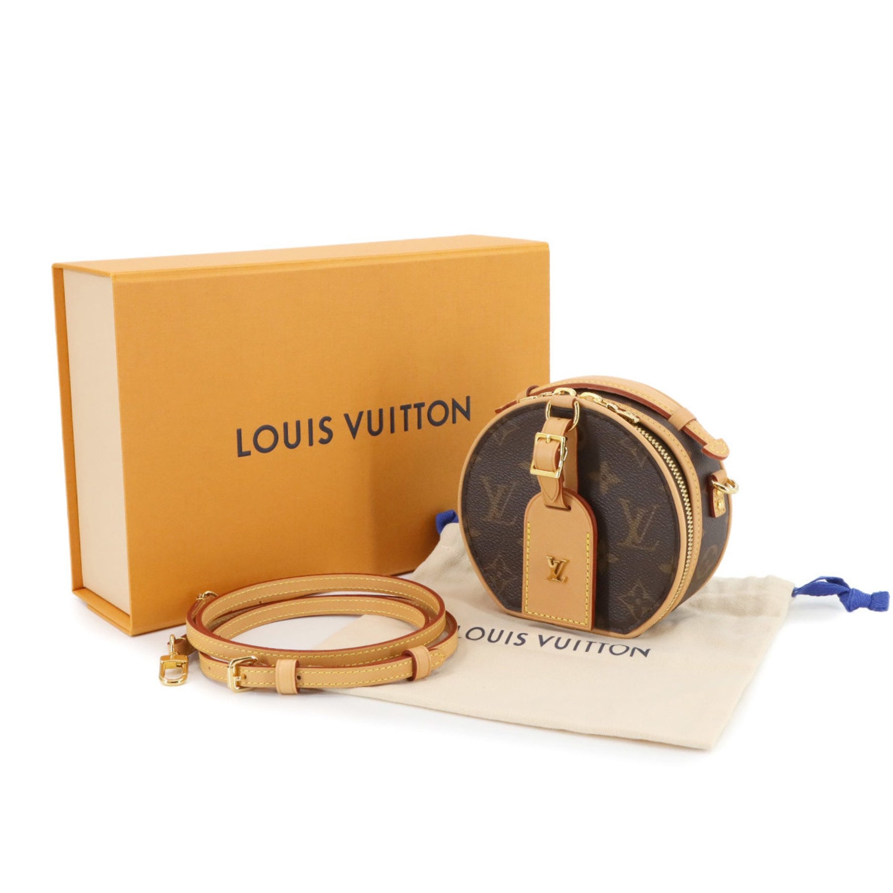 Louis Vuitton Monogram Mini Boite Chapeau 2-way Handbag/Shoulder Bag M44699 RFID