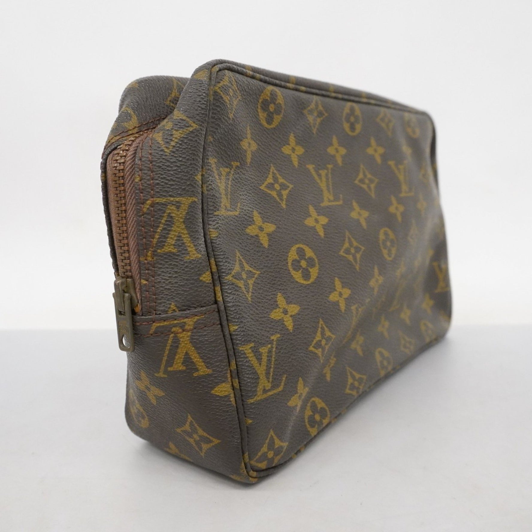Louis Vuitton Monogram True Toilet Wallet 28 M47522 Brown Women's Pouch
