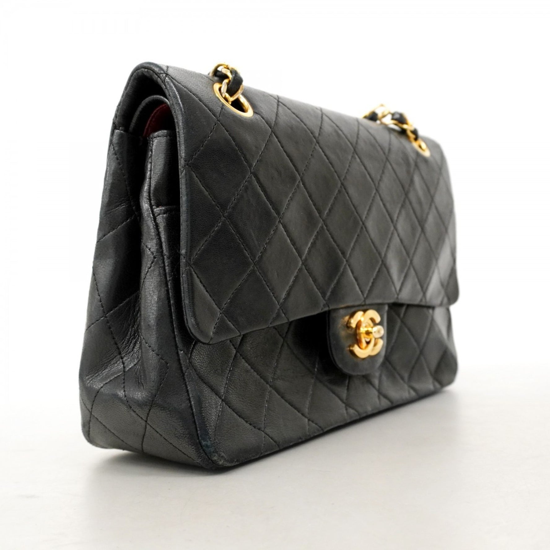 Chanel Matelasse Shoulder Bag with Double Flap and Chain, Lambskin
