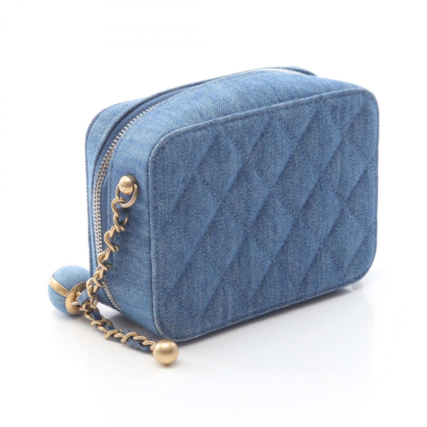 CHANEL Matelasse Shoulder Bag, Denim