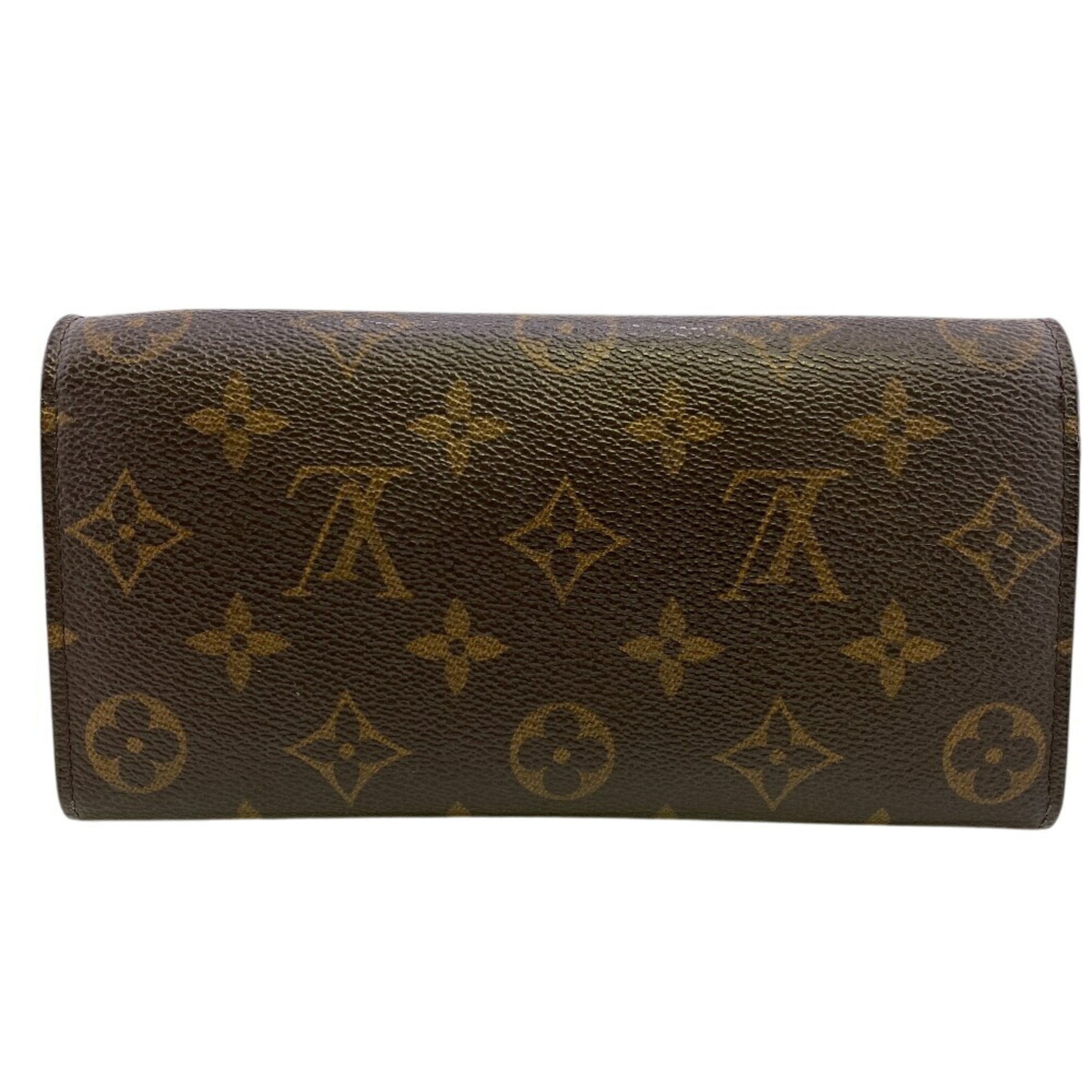 Louis Vuitton Portefeuille Emily Monogram Long Wallet, Brown, Unisex