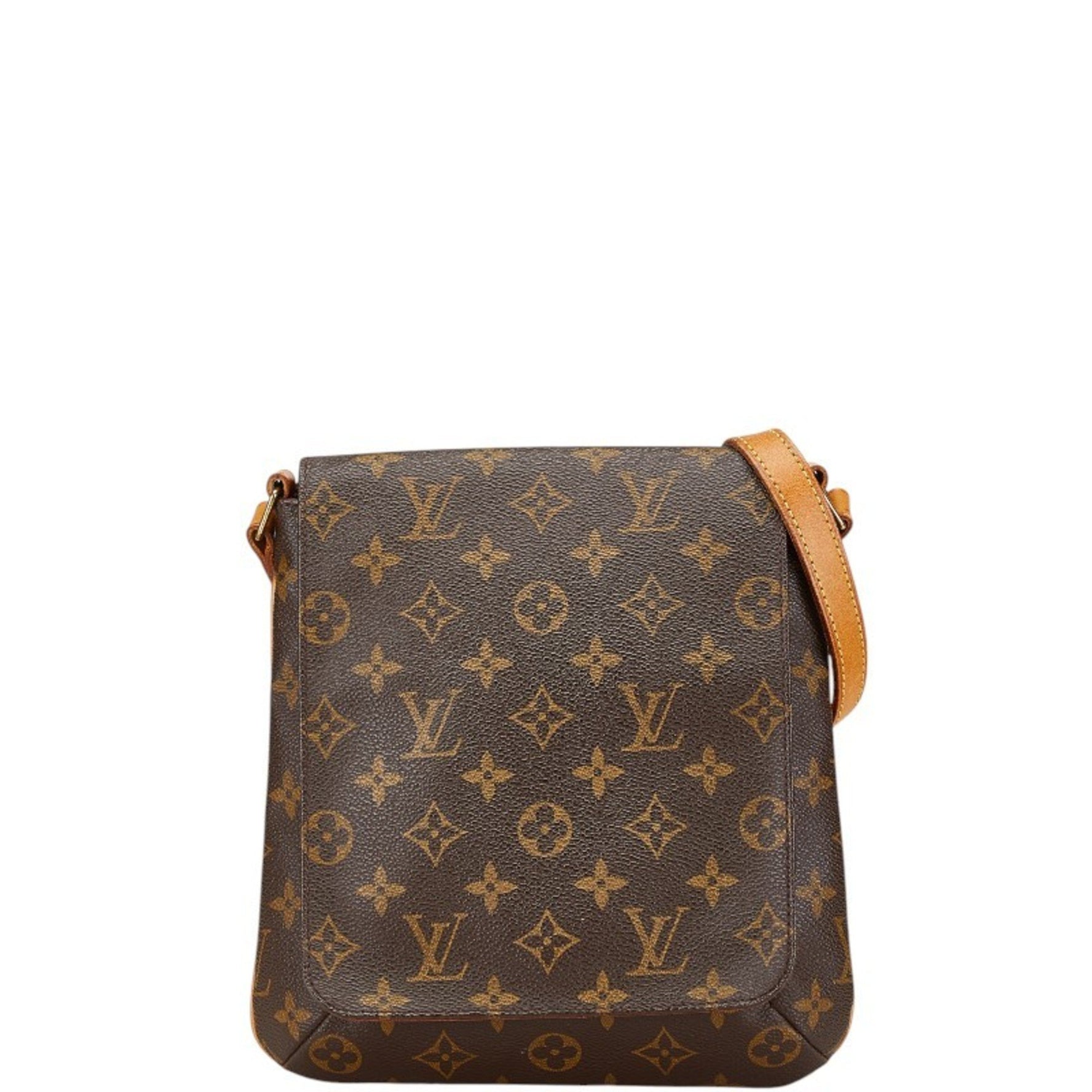 Louis Vuitton Monogram Musette Salsa Short Shoulder Bag M51258 Brown PVC Leather Women's LOUIS VUITTON