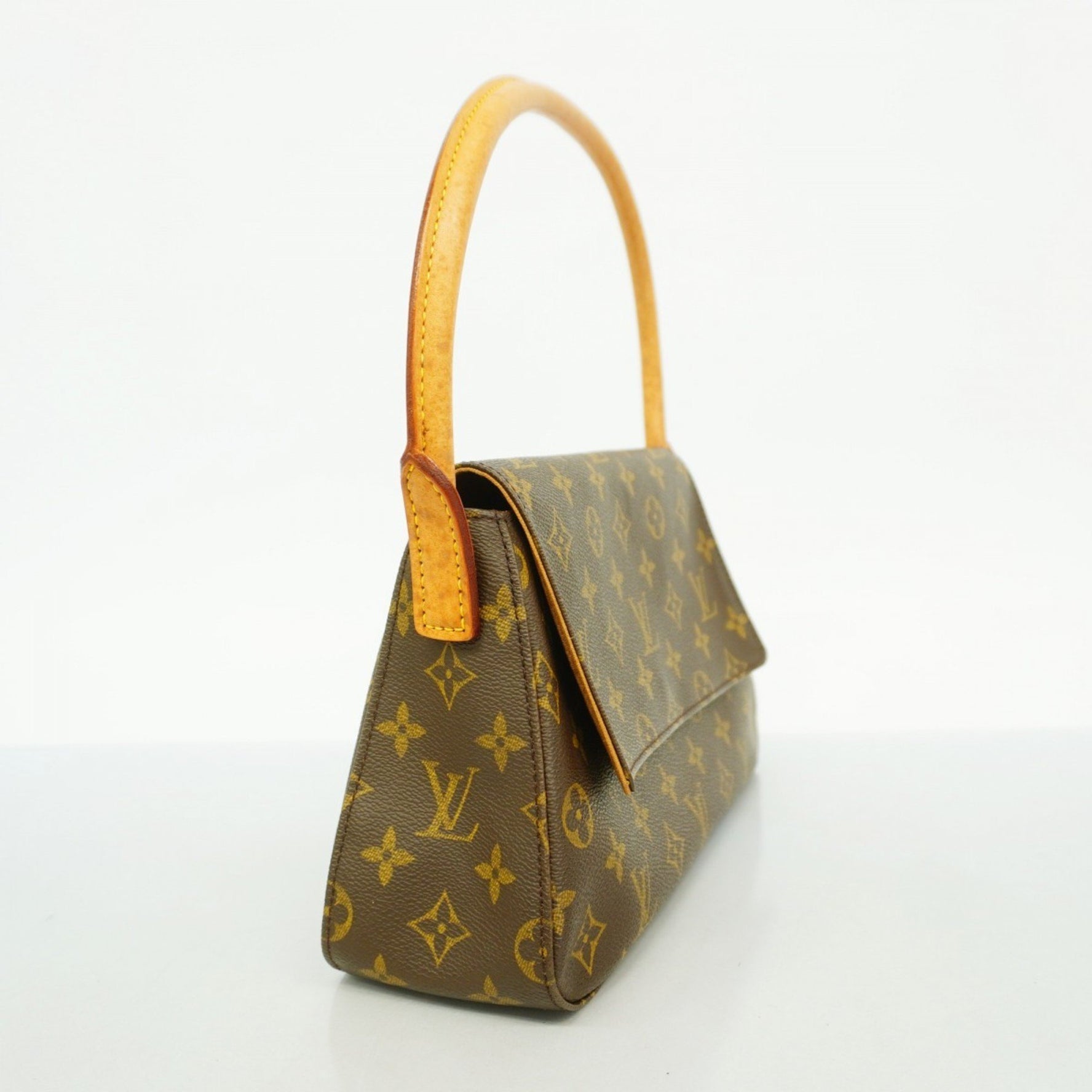Louis Vuitton Monogram Mini Looping Shoulder Bag M51147 Brown Women's
