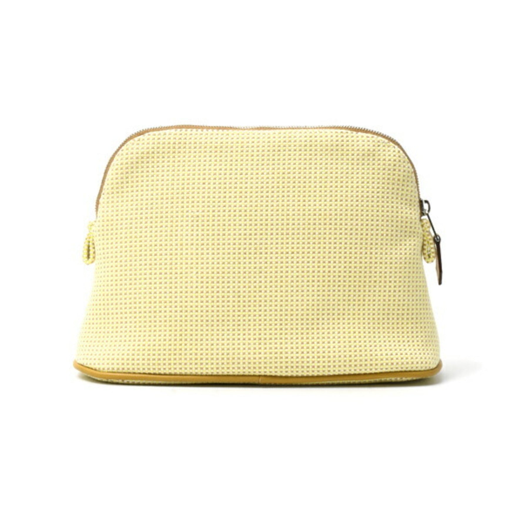 Hermes Bolide Crazy H Pouch Mini Canvas Citron Ocher