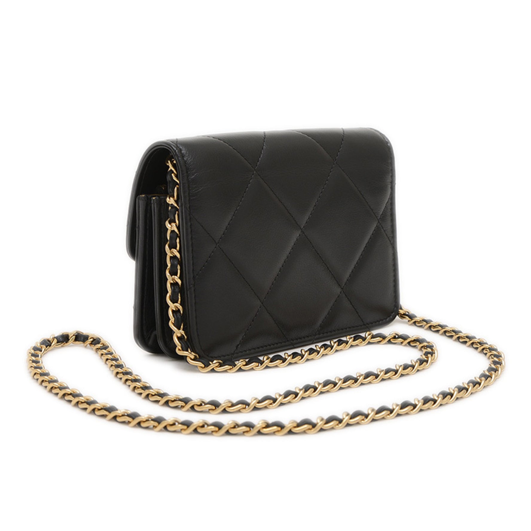 Chanel Matelasse Mini Flap Bag in Calfskin with Gold Hardware BP