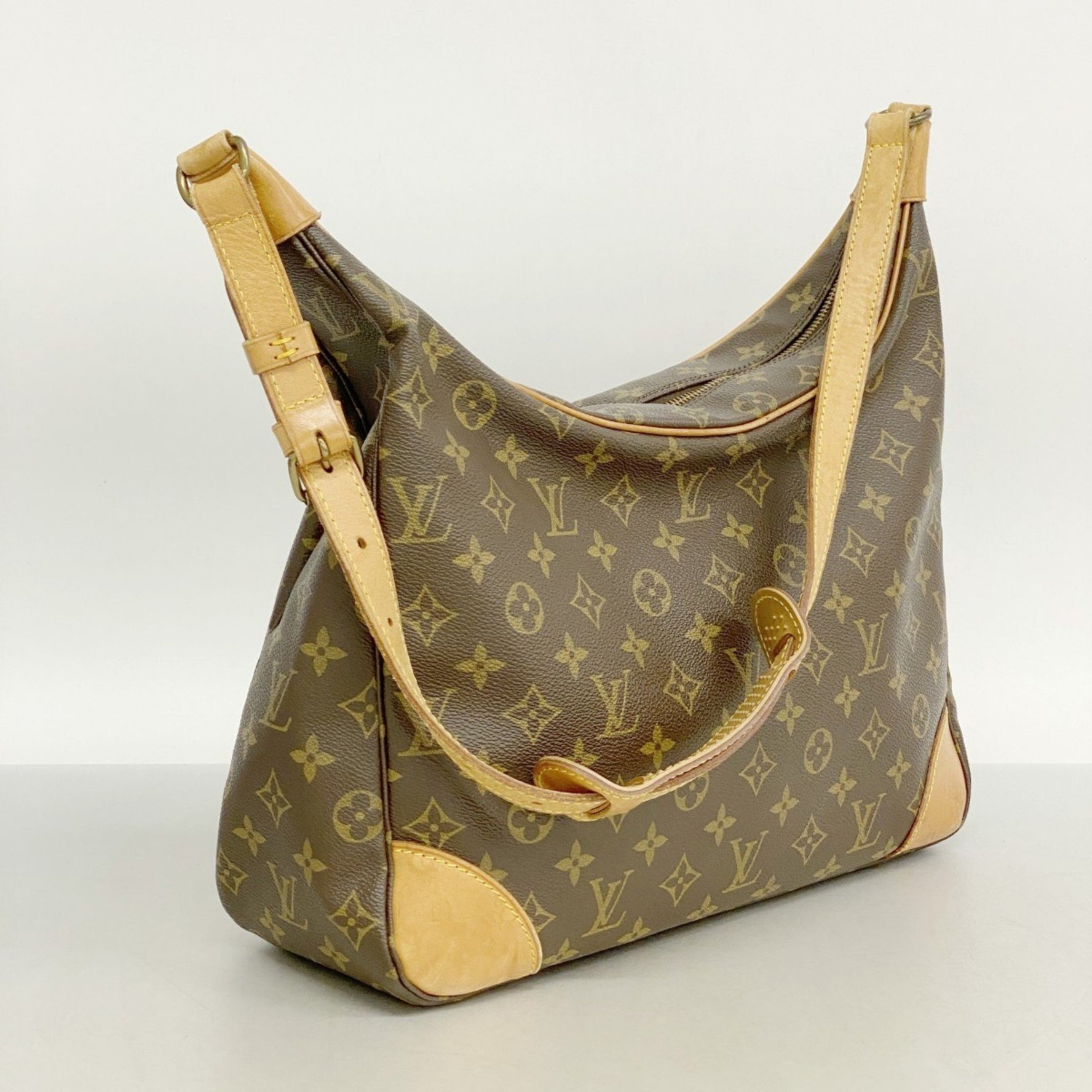Louis Vuitton Monogram Boulogne 35 Shoulder Bag M51260 Brown Women's