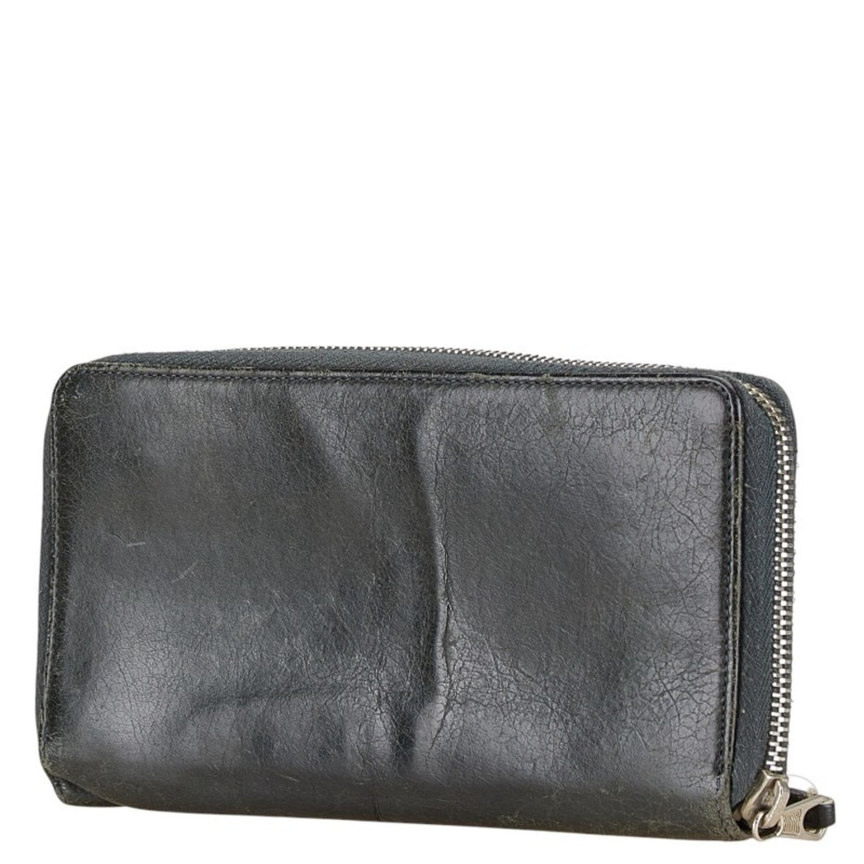 Balenciaga Studded Long Wallet Leather
