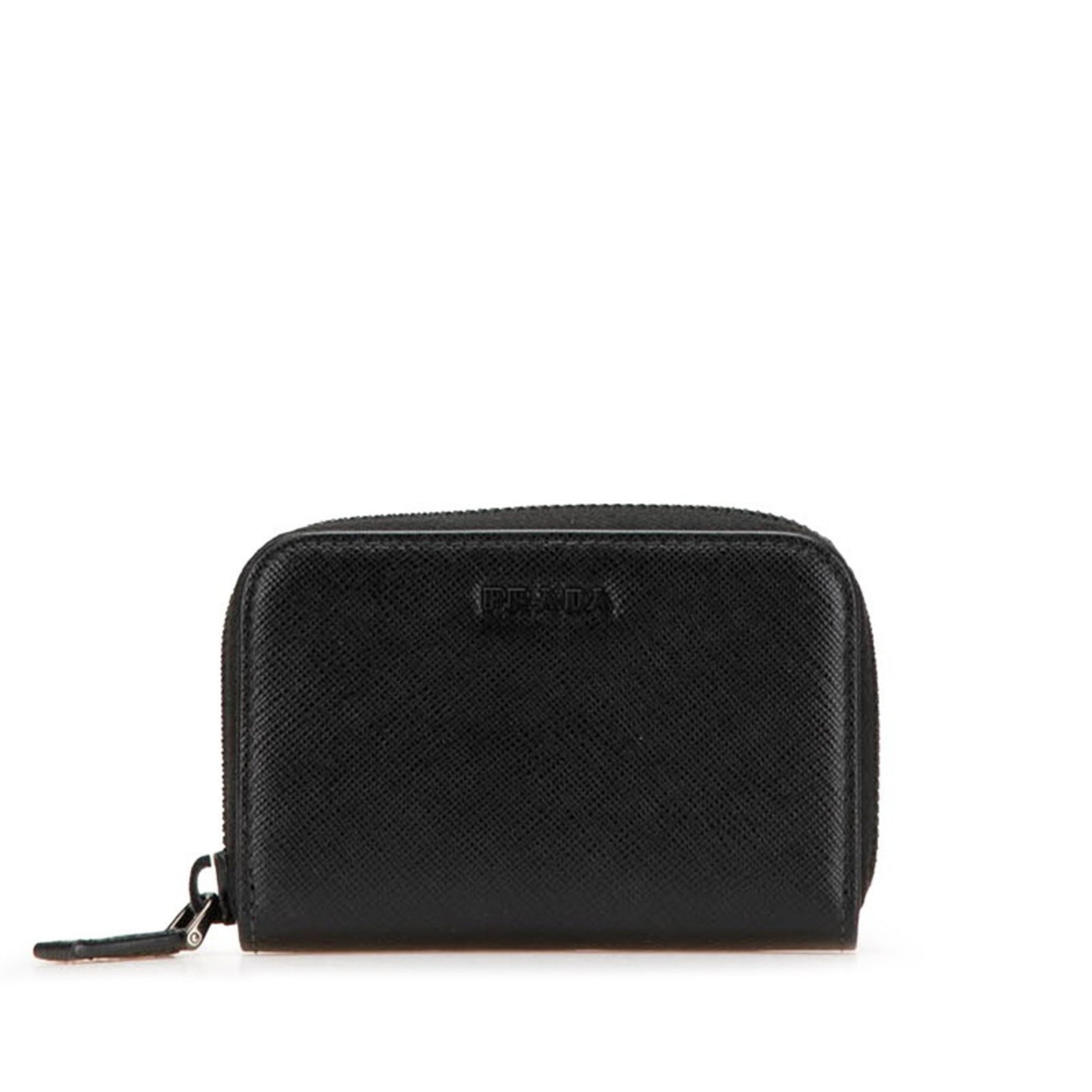 Prada Saffiano Zip-Around Wallet/Coin Case in Leather