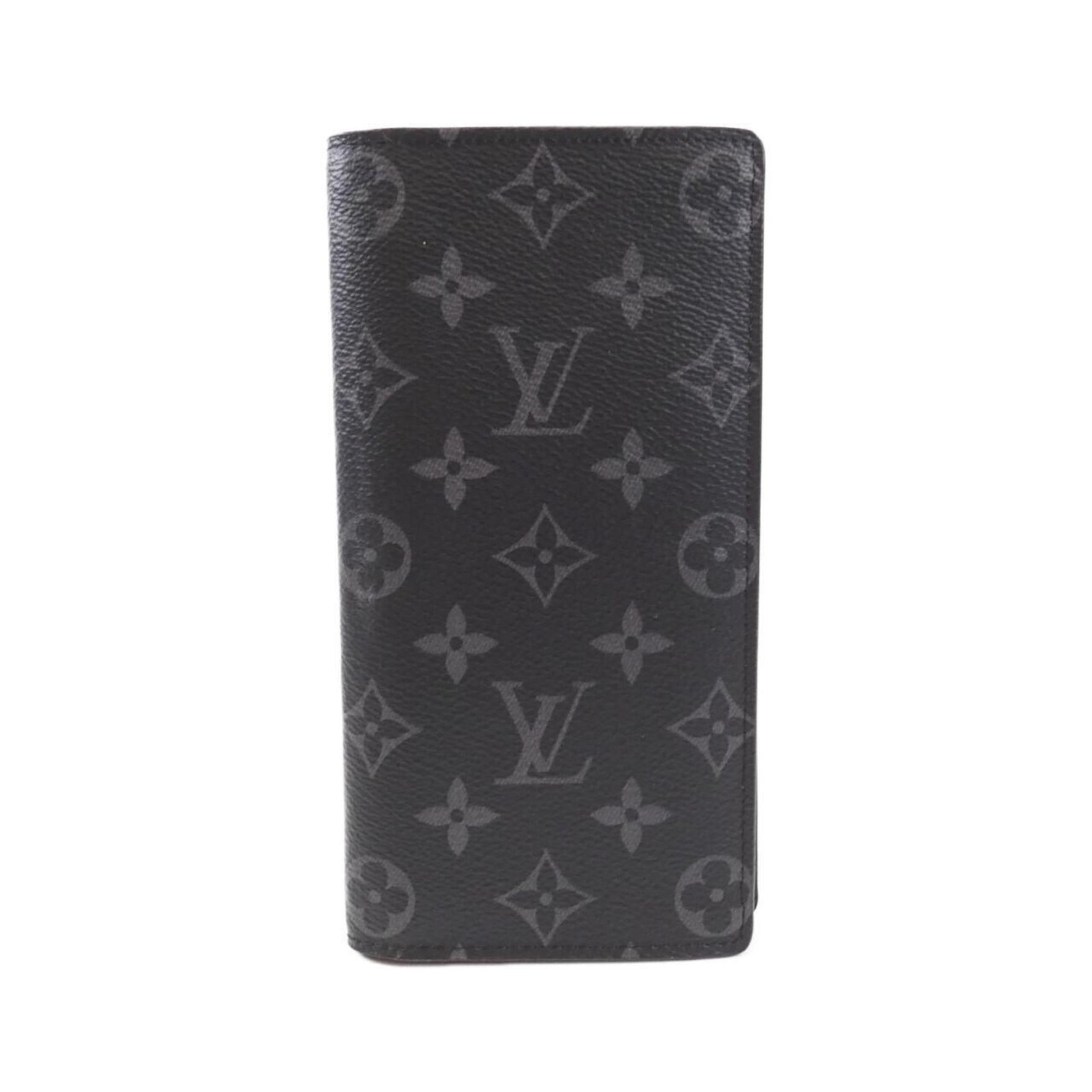 Louis Vuitton Monogram Eclipse Portefeuille Brazza Wallet