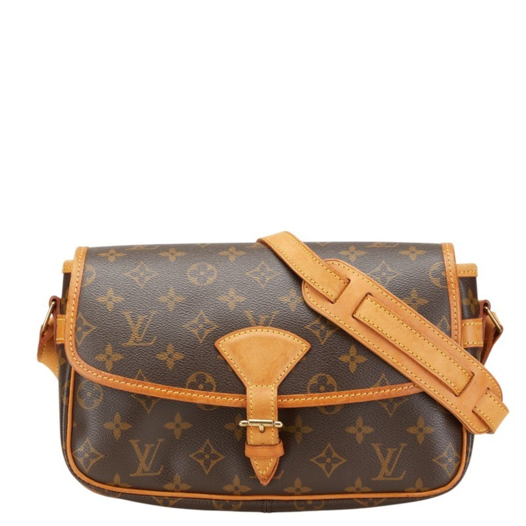 Louis Vuitton Monogram Sologne Shoulder Bag Brown PVC Leather