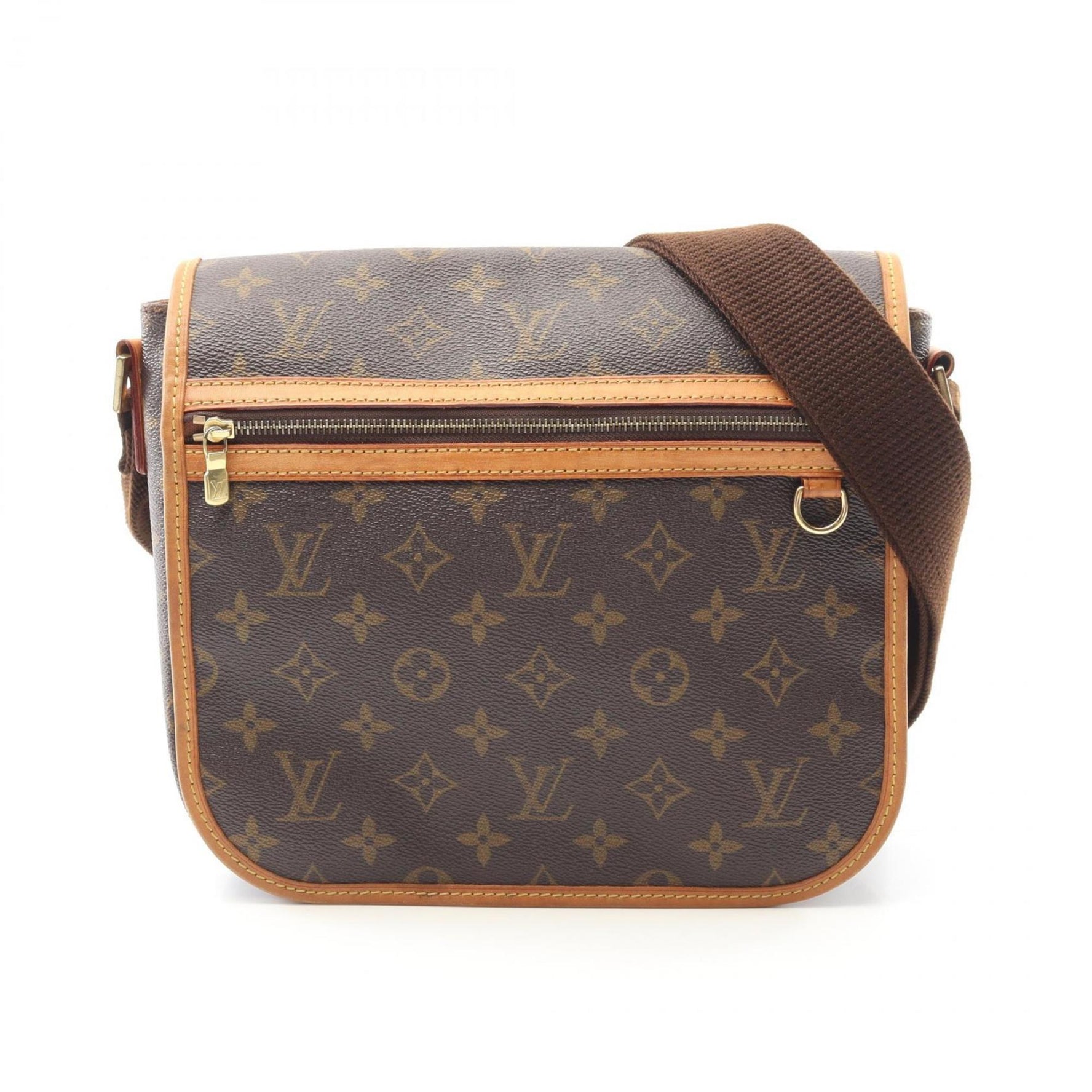 Louis Vuitton Bosphore Messenger PM Shoulder Bag in Coated Canvas and Leather with Monogram Design