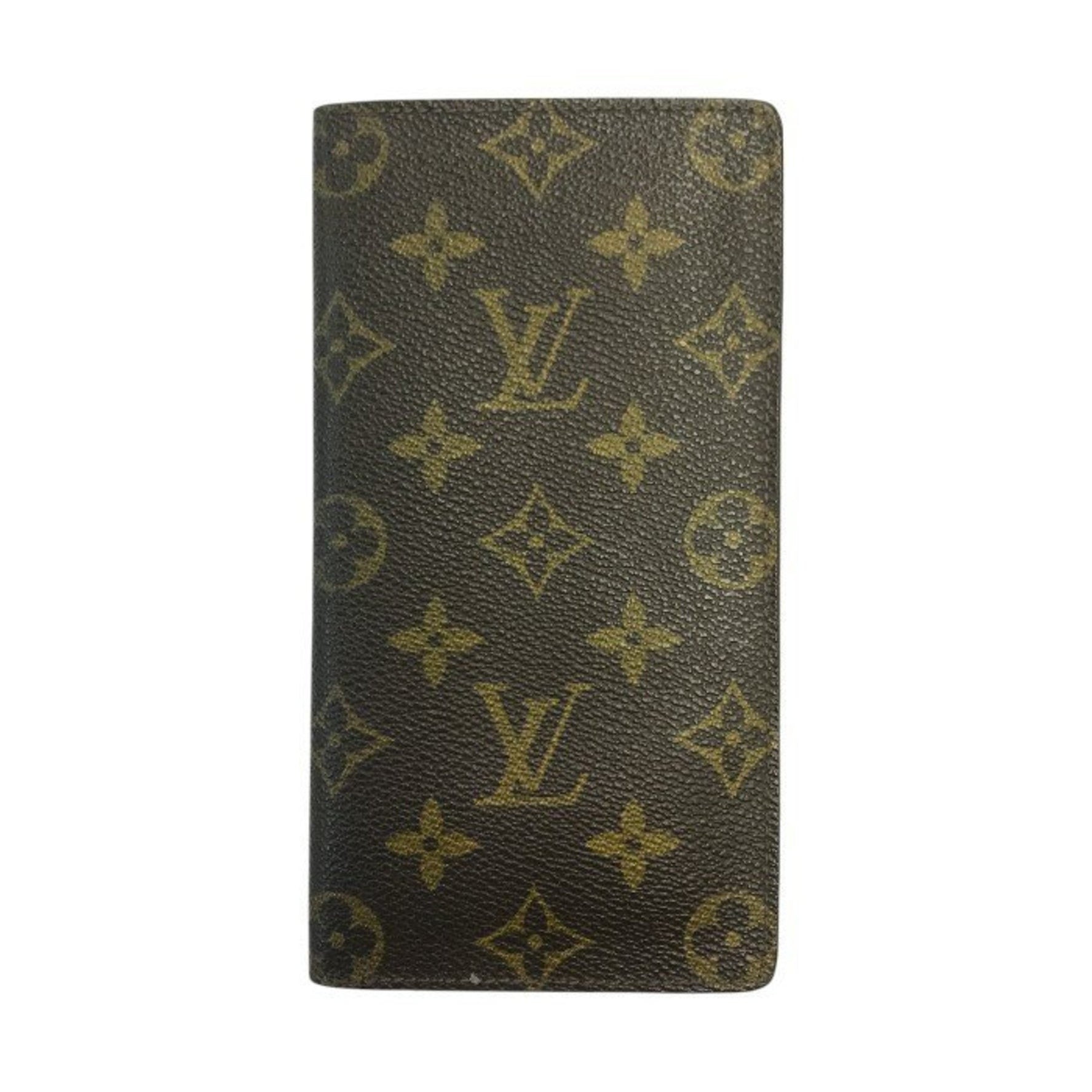 LOUIS VUITTON Louis Vuitton Monogram Porte Carte Credit Long Wallet Men's Brown M60825 T1