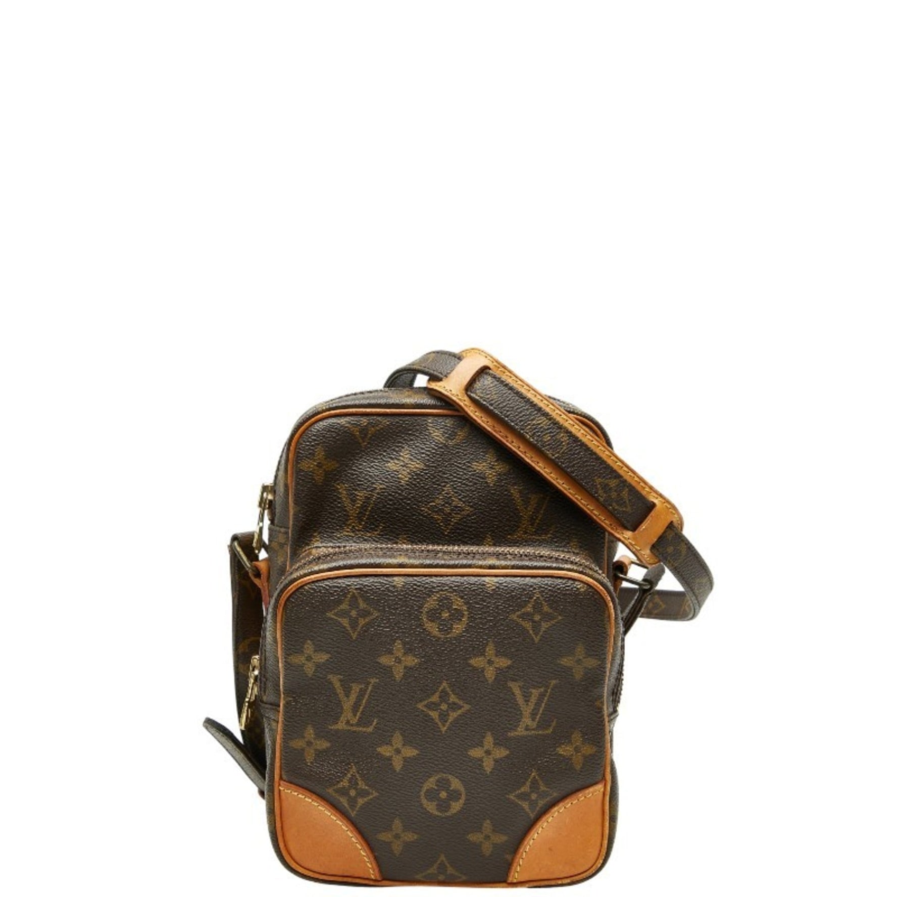 Louis Vuitton Monogram Amazon Crossbody Shoulder Bag Brown Leather LOUIS VUITTON