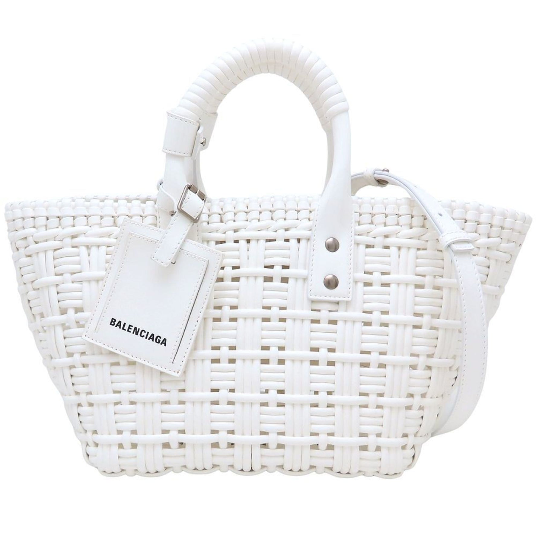 BALENCIAGA Bistro Bucket XS Handbag in Enamel