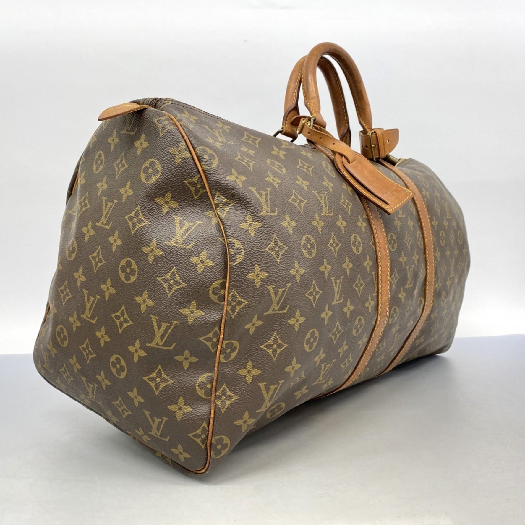 Louis Vuitton Monogram Keepall 55 Boston Bag Men's and