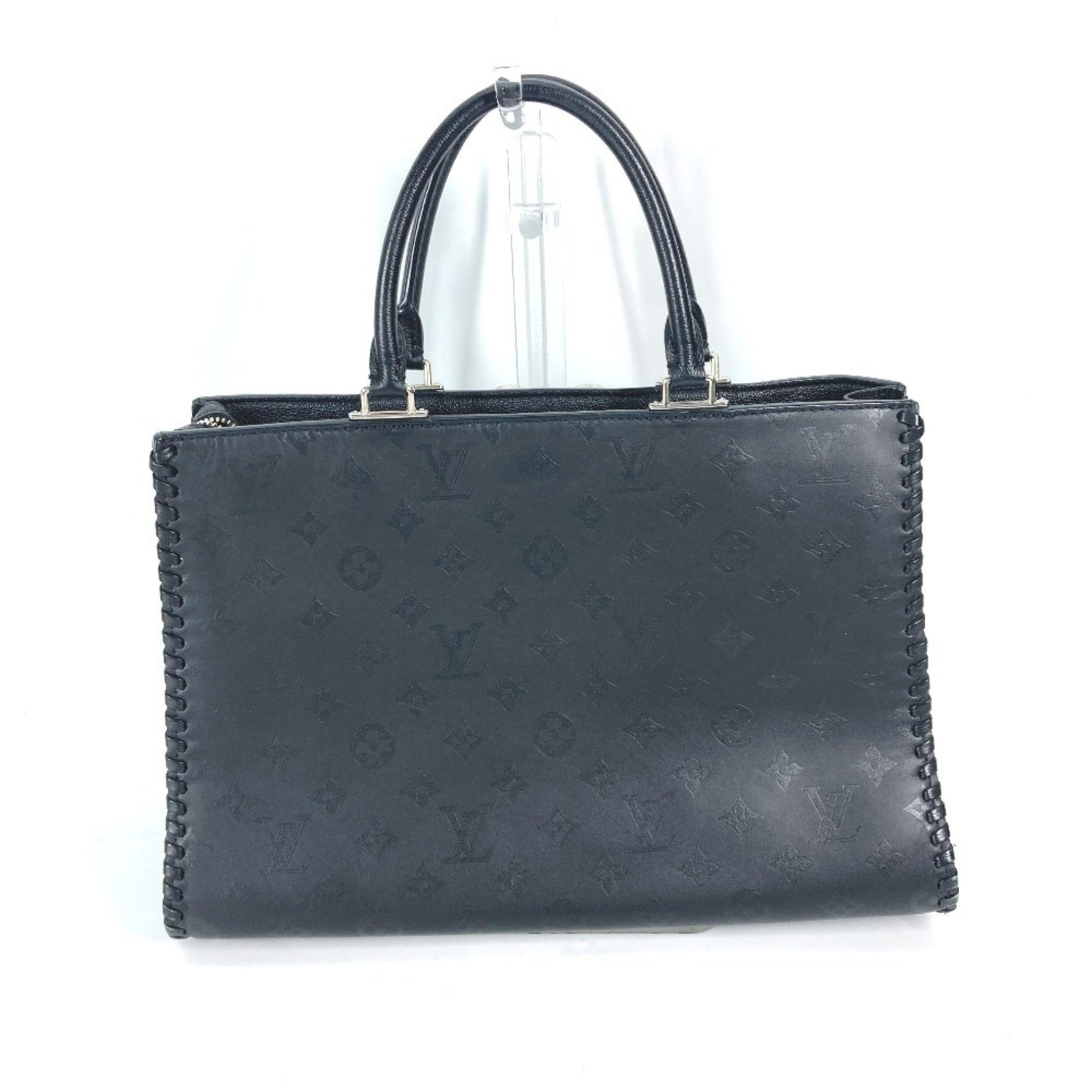 LOUIS VUITTON M54147 Monogram Very Zip Tote Bag, Leather, Women's, Noir, Black