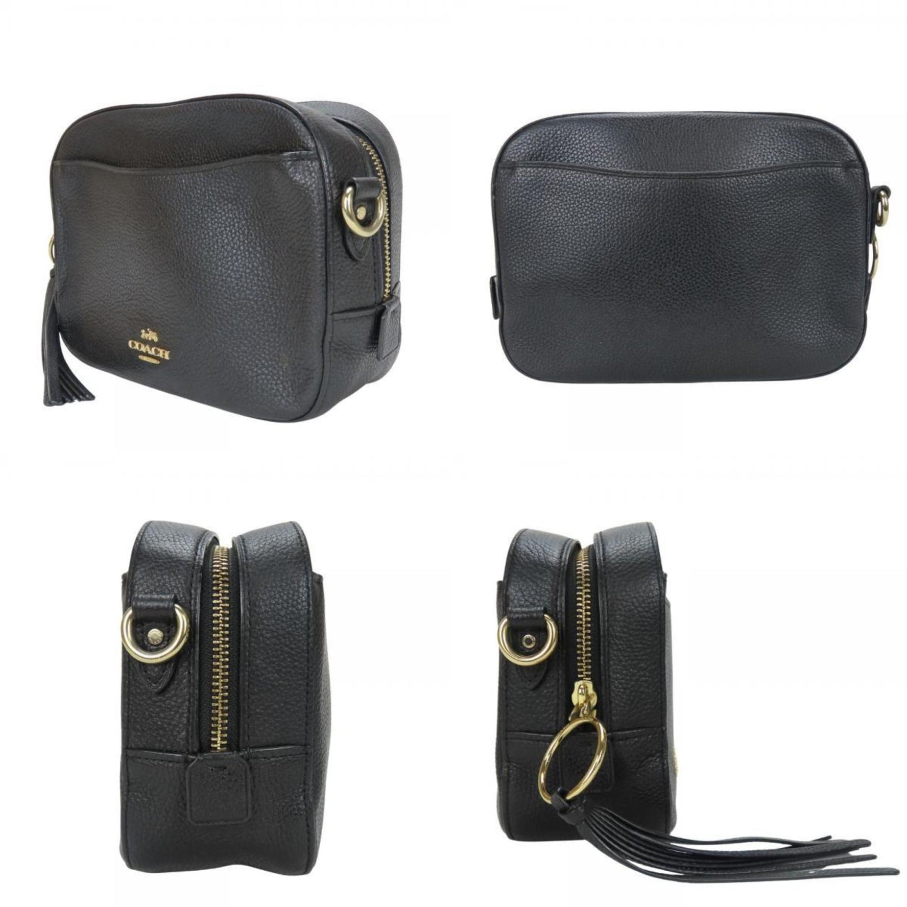 Coach Shoulder Bag Camera Leather Pochette Pouch