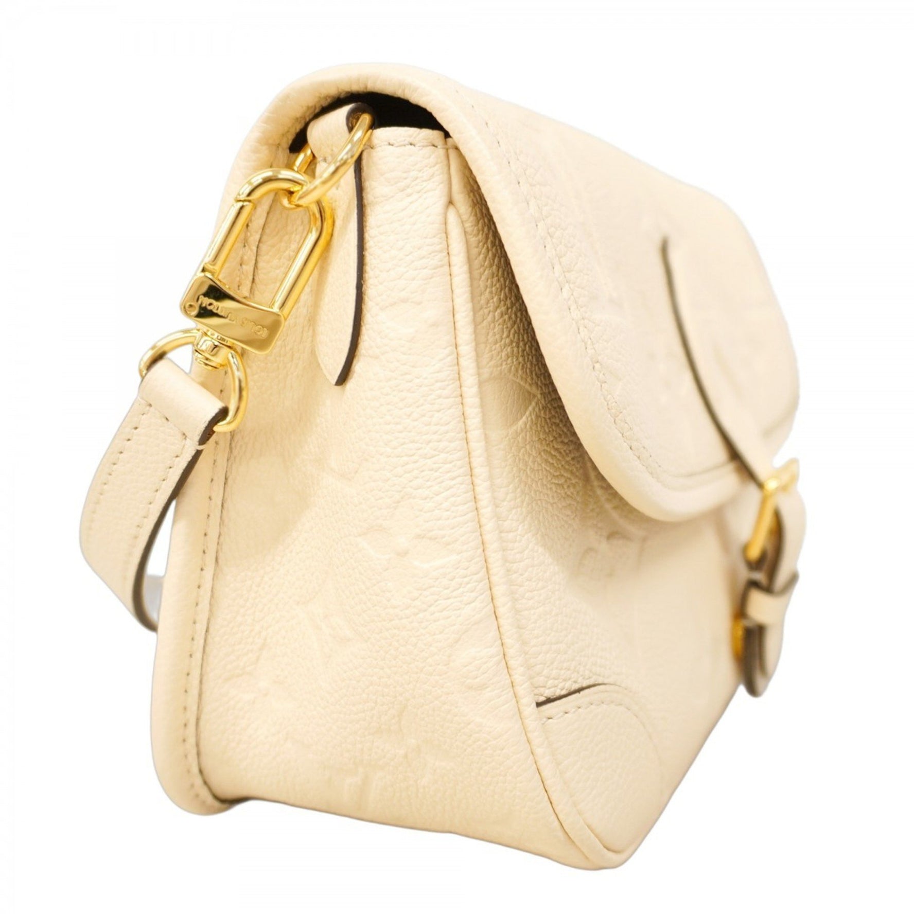 Louis Vuitton Monogram Empreinte Diane Shoulder Bag M46388 Crème Women's