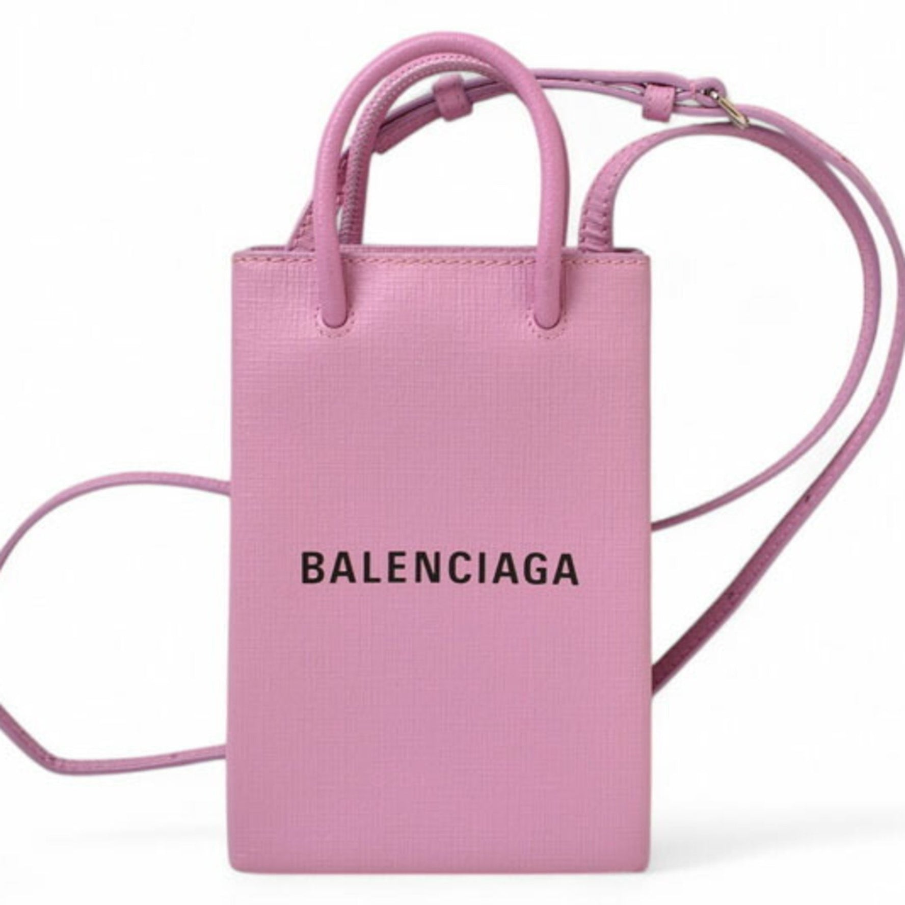 Balenciaga Phone Holder, Shoulder Bag Smartphone Case, Leather