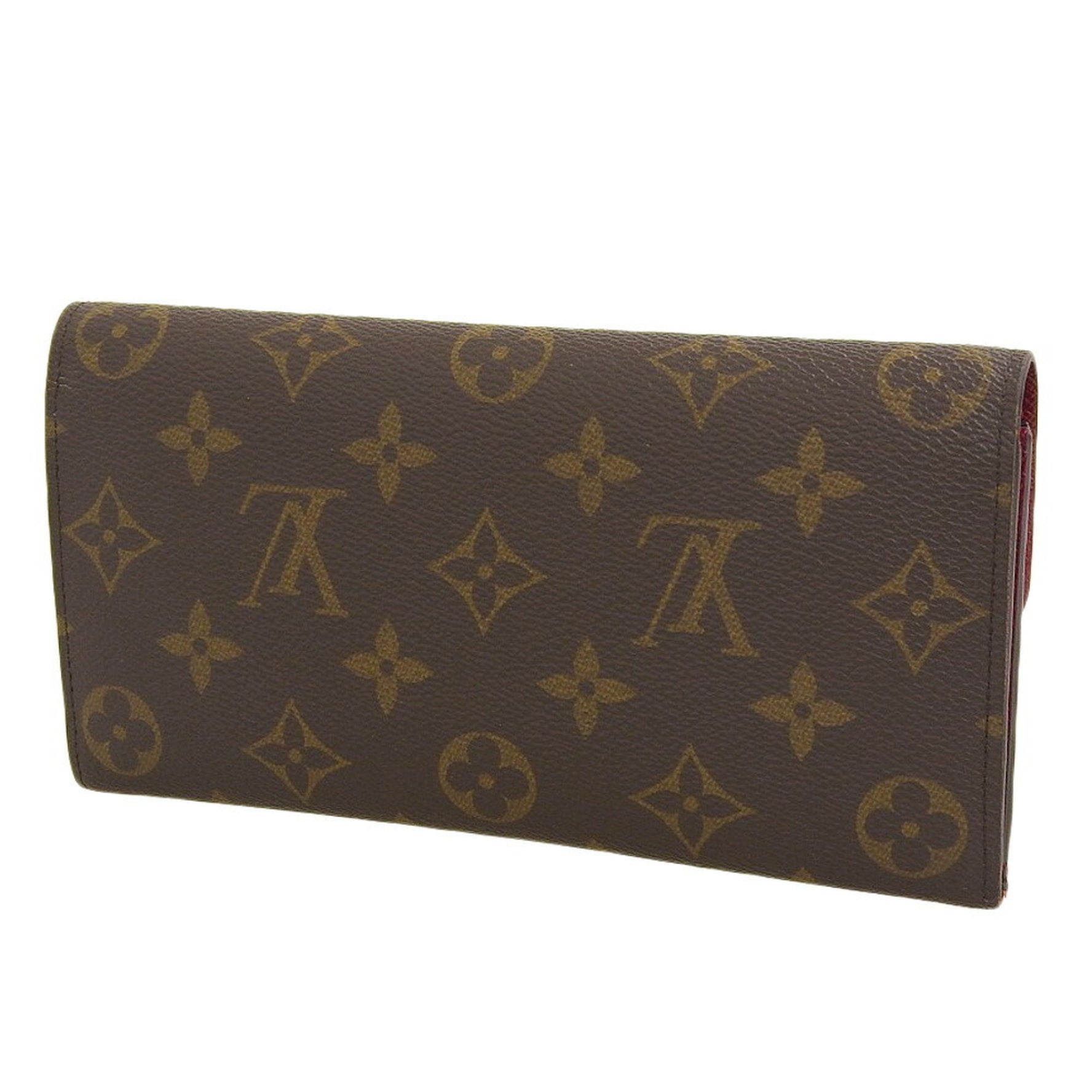 Louis Vuitton Monogram Portefeuille Emily Long Wallet Fuchsia