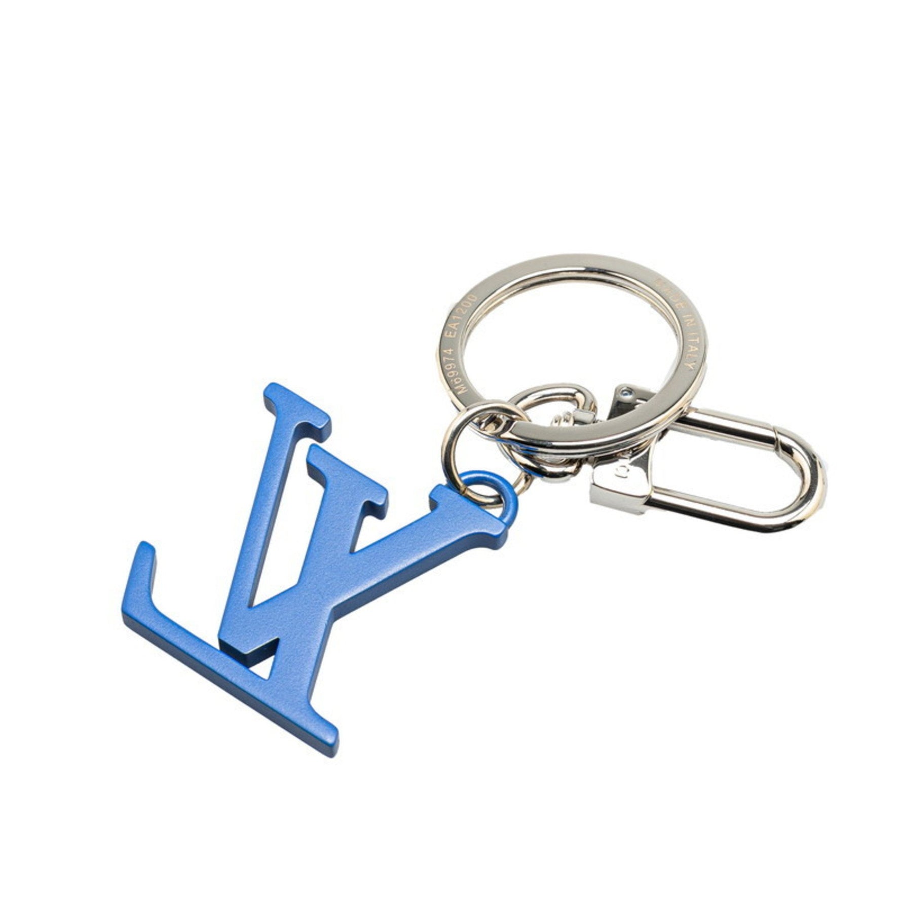 Louis Vuitton Porte-Clés Chromatic Keychain M69974 Silver Blue Metal Women's LOUIS VUITTON
