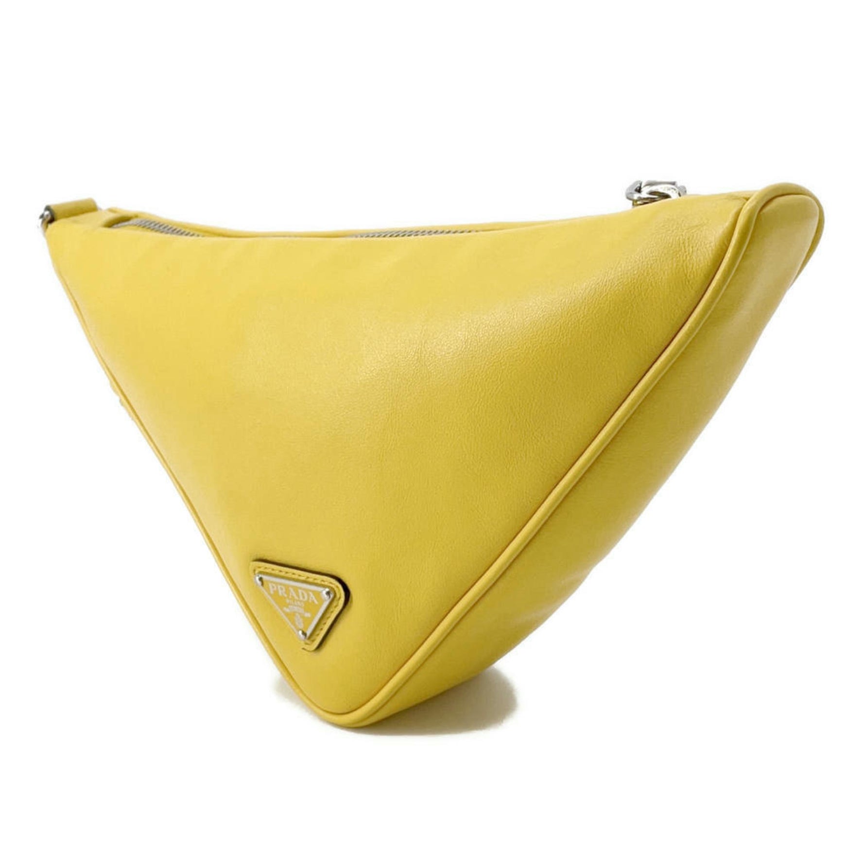 Prada Clutch Bag Triangle Leather 2NE054 PRADA Bags