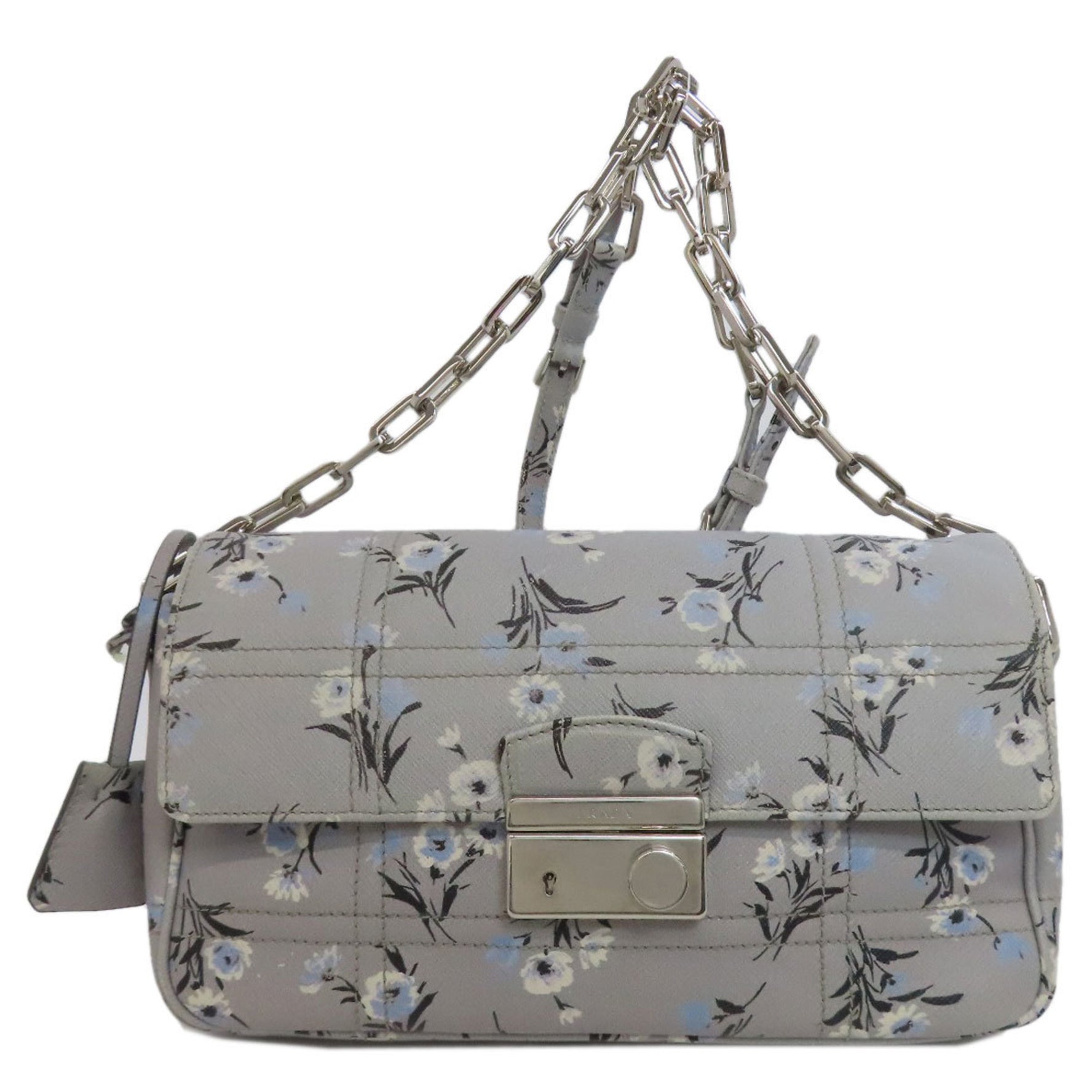 Prada Flower Motif Shoulder Bag