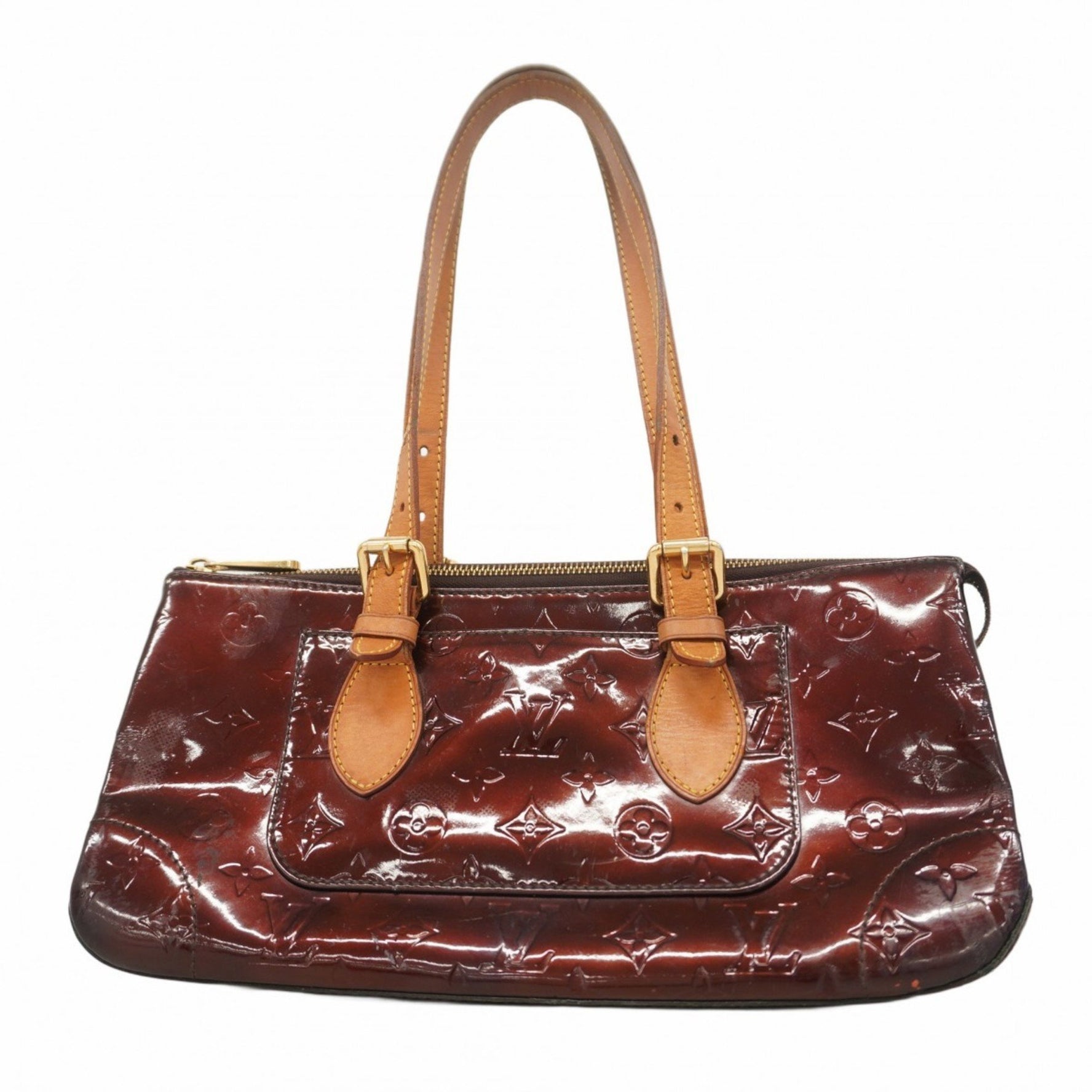 Louis Vuitton Vernis Rosewood Avenue Handbag Amaranth