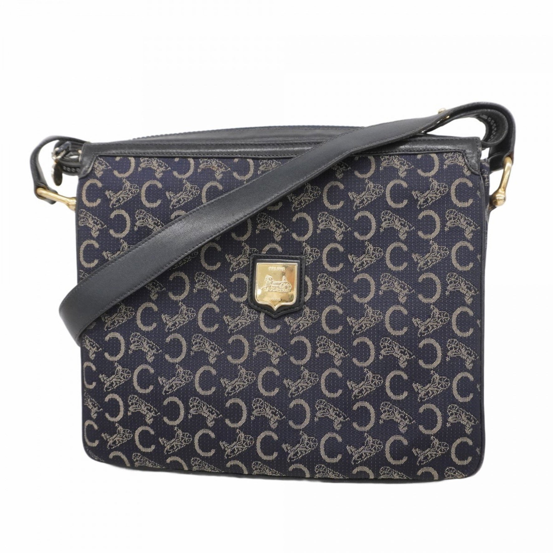 Celine Shoulder Bag C Macadam Canvas