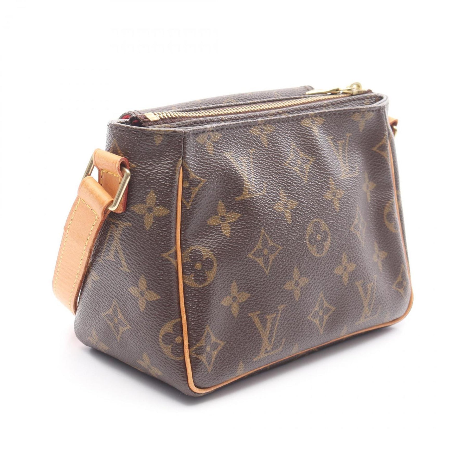 Louis Vuitton Viva Cite PM Shoulder Bag in Coated Canvas and Leather with Monogram Design, Brown