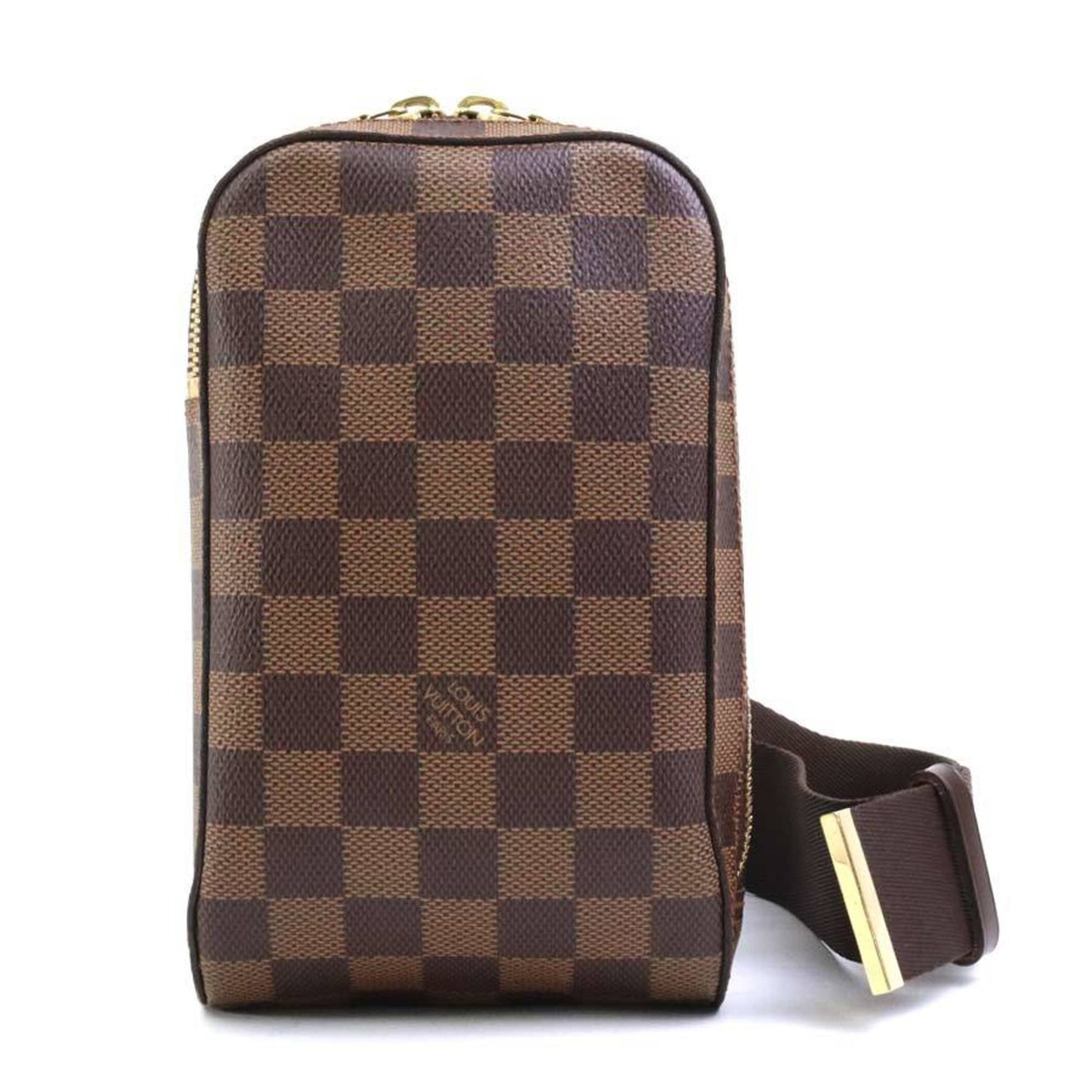 Louis Vuitton Body bag Waist Damier Geronimos canvas Brown Gold Men's