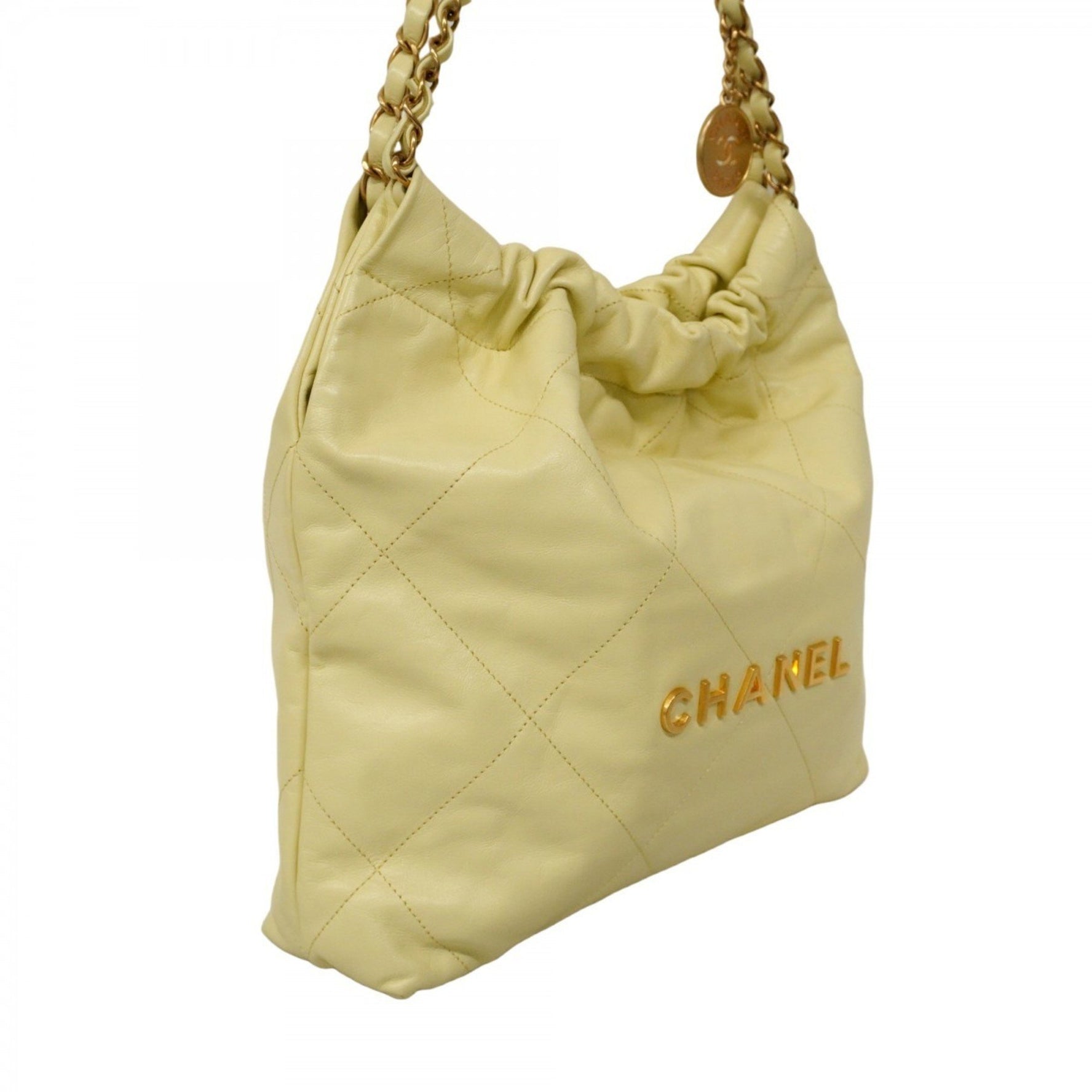 Chanel Shoulder Bag Chain 22 Calfskin