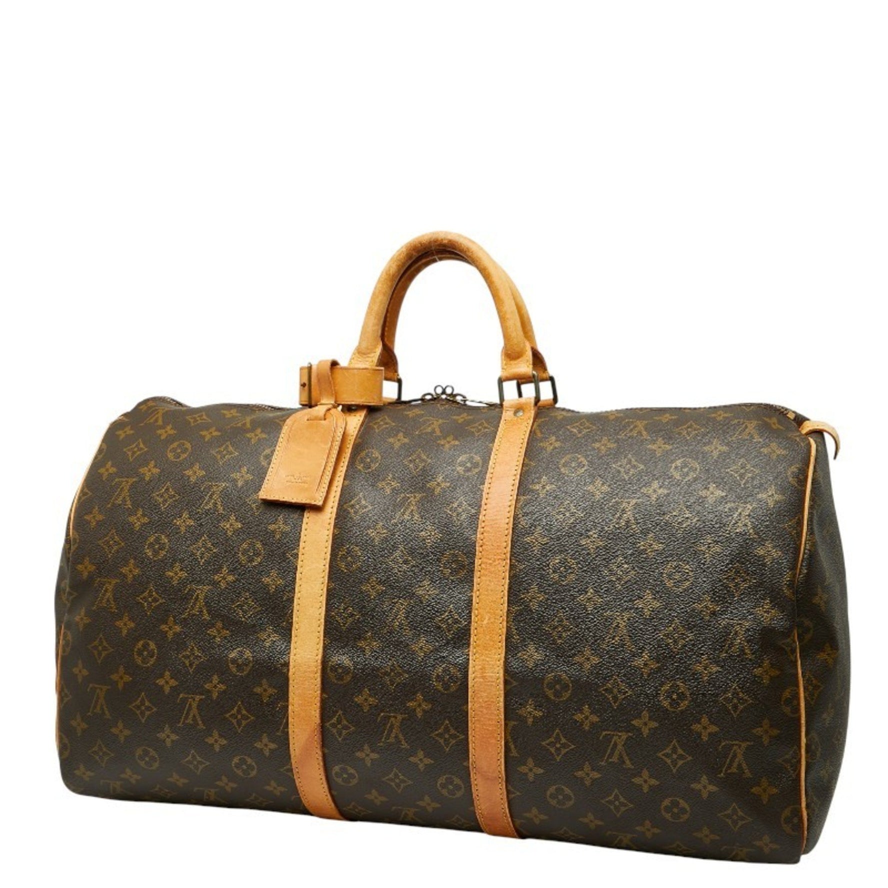 Louis Vuitton Monogram Keepall 55 Boston Bag/Travel Bag Leather LOUIS VUITTON