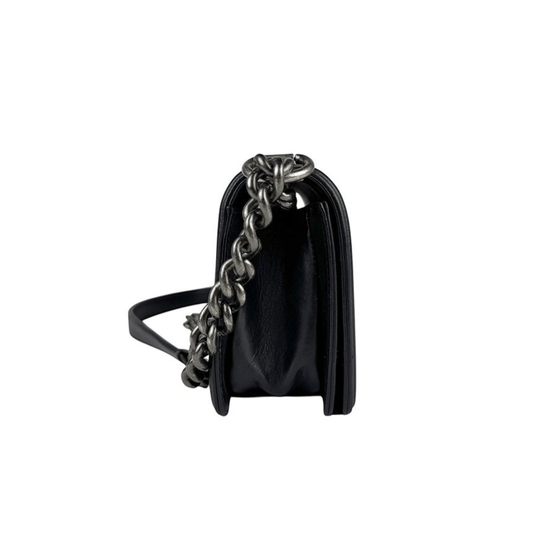 CHANEL Boy Shoulder Bag, Leather Galuchat