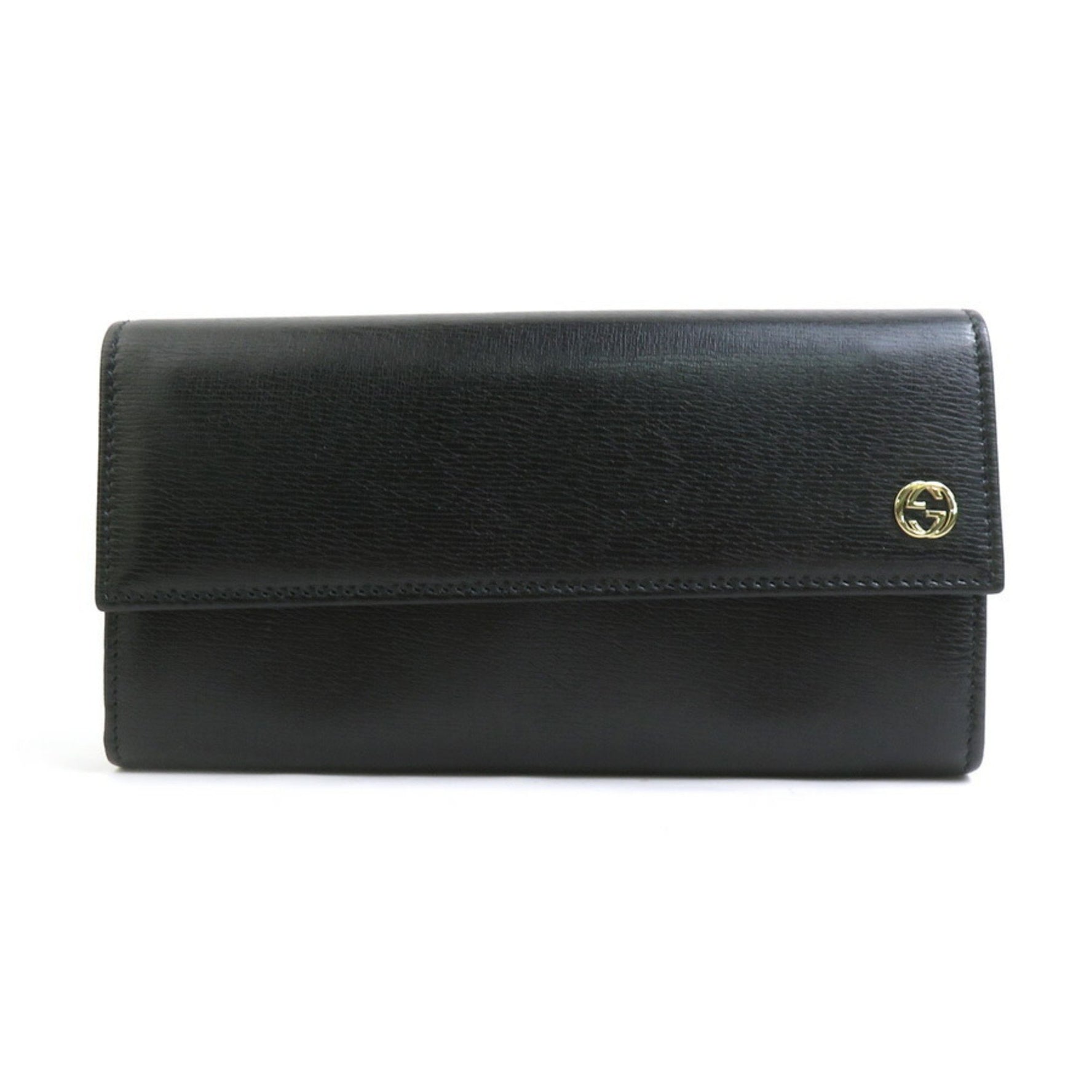 GUCCI Long Wallet Interlocking G Leather Men's