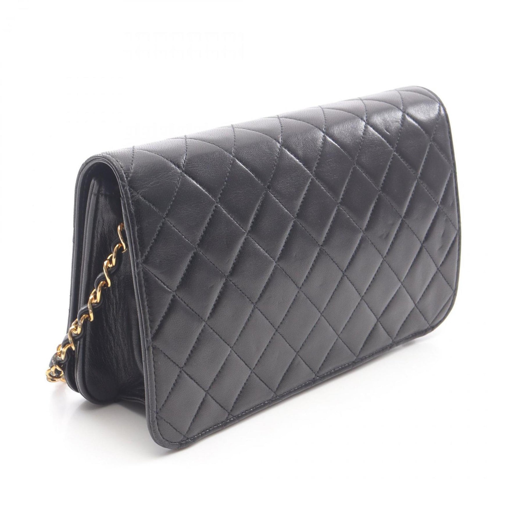 CHANEL Matelasse Full Flap Shoulder Bag in Lambskin Leather