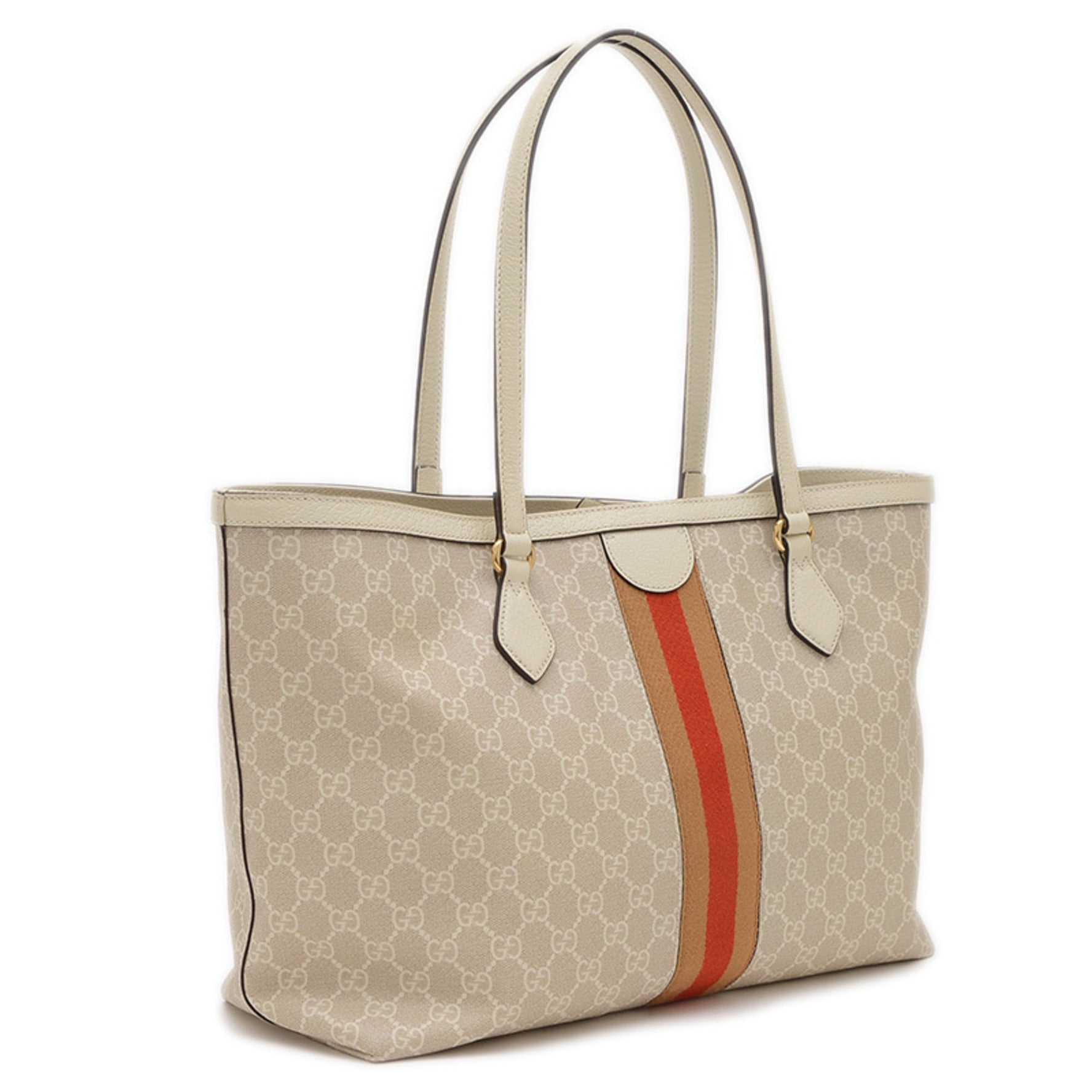 Gucci GG Supreme Off-White Large Tote Bag Beige