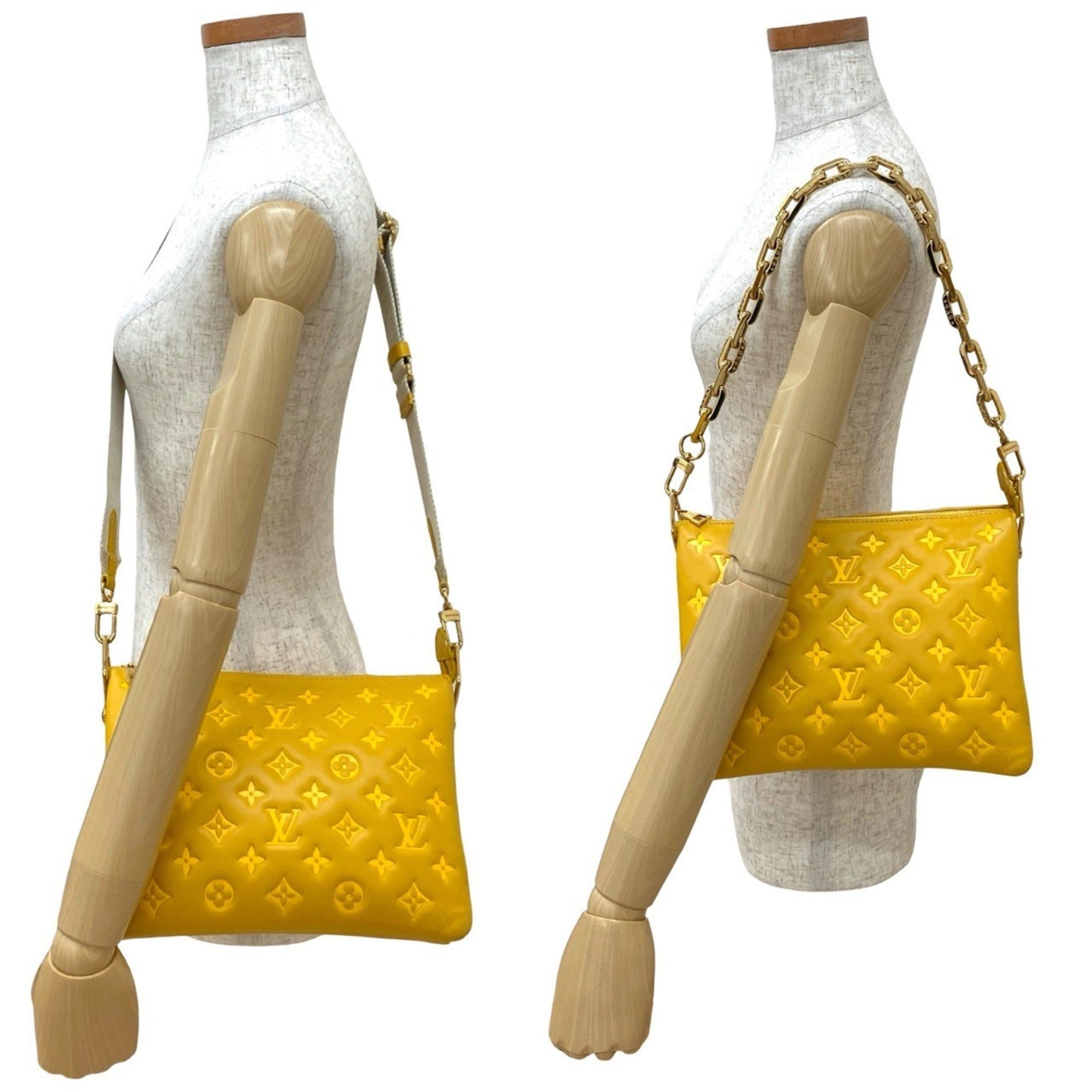 LOUIS VUITTON Monogram Empreinte Coussin PM Leather Shoulder Bag