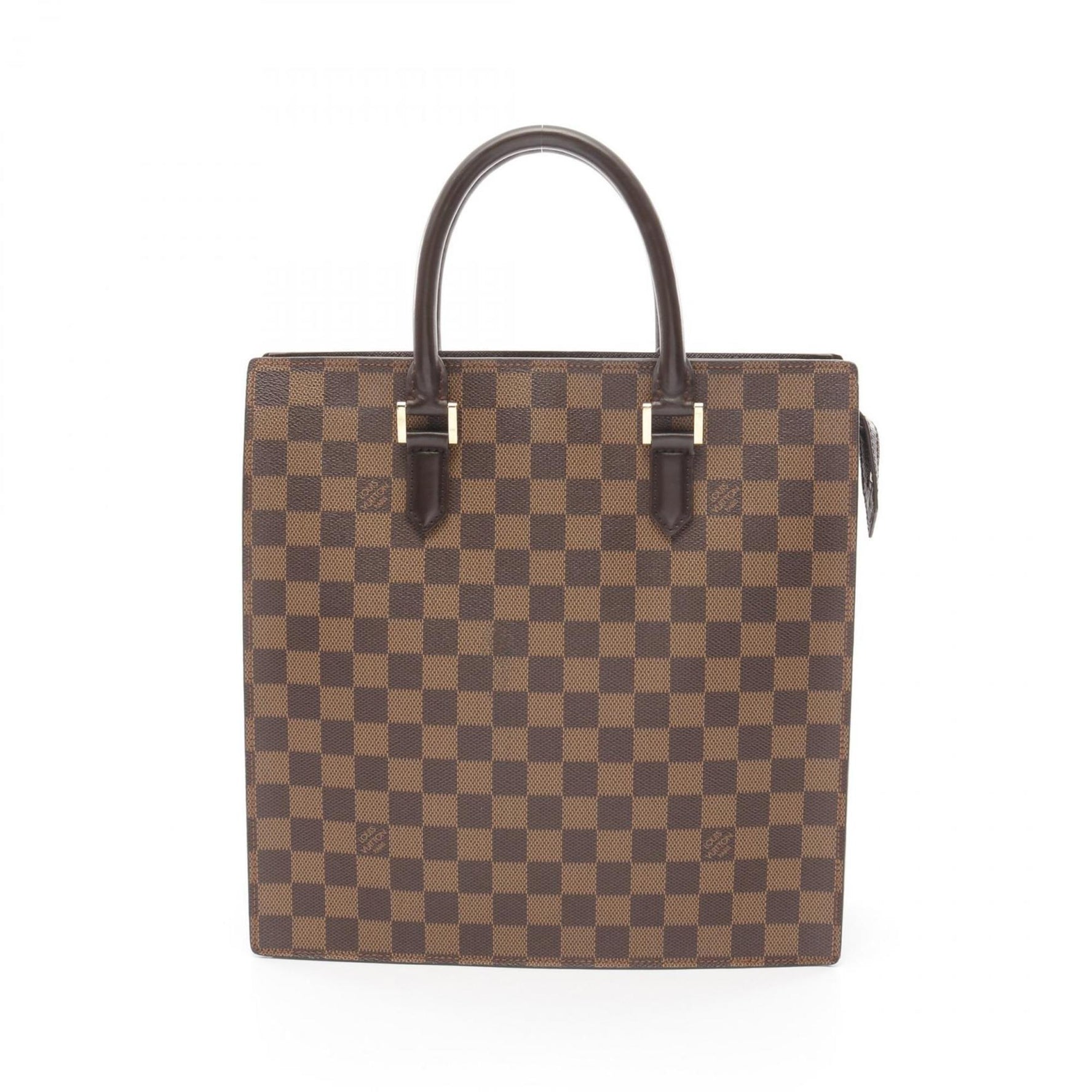 Louis Vuitton Venice PM Damier Ebene Tote Bag Coated Canvas Leather Brown