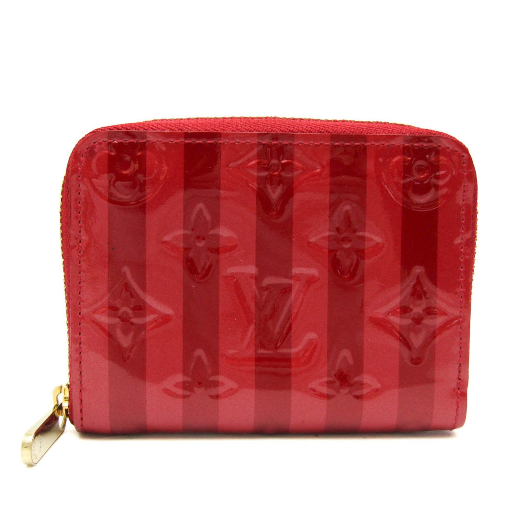 Louis Vuitton Monogram Vernis Zipper Coin Purse Rayure M91720 Women's Monogram Vernis Coin Purse/coin Case Pomme D'amour