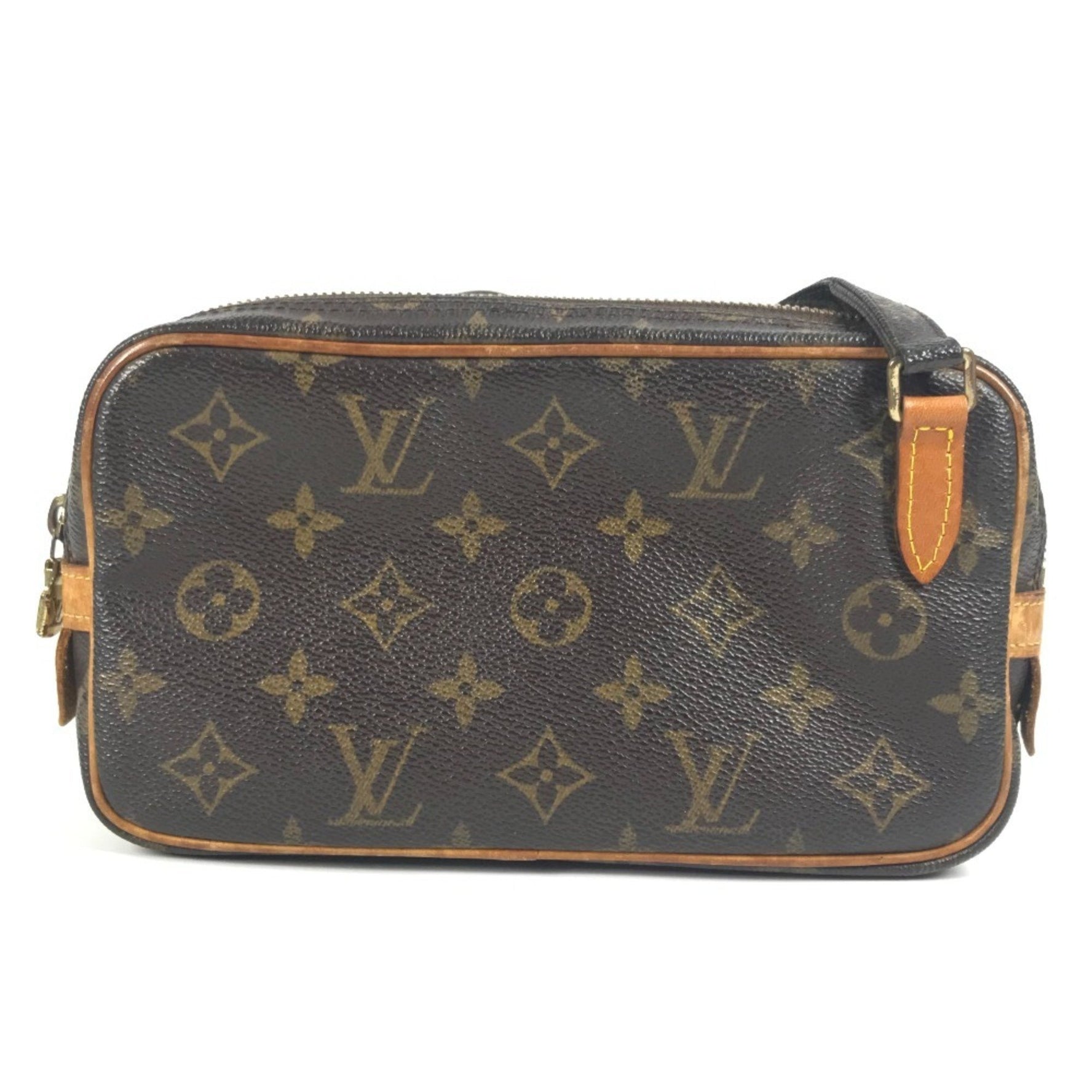 LOUIS VUITTON Monogram Marly Bandouliere Pochette, Crossbody Pochette Shoulder Bag in Canvas
