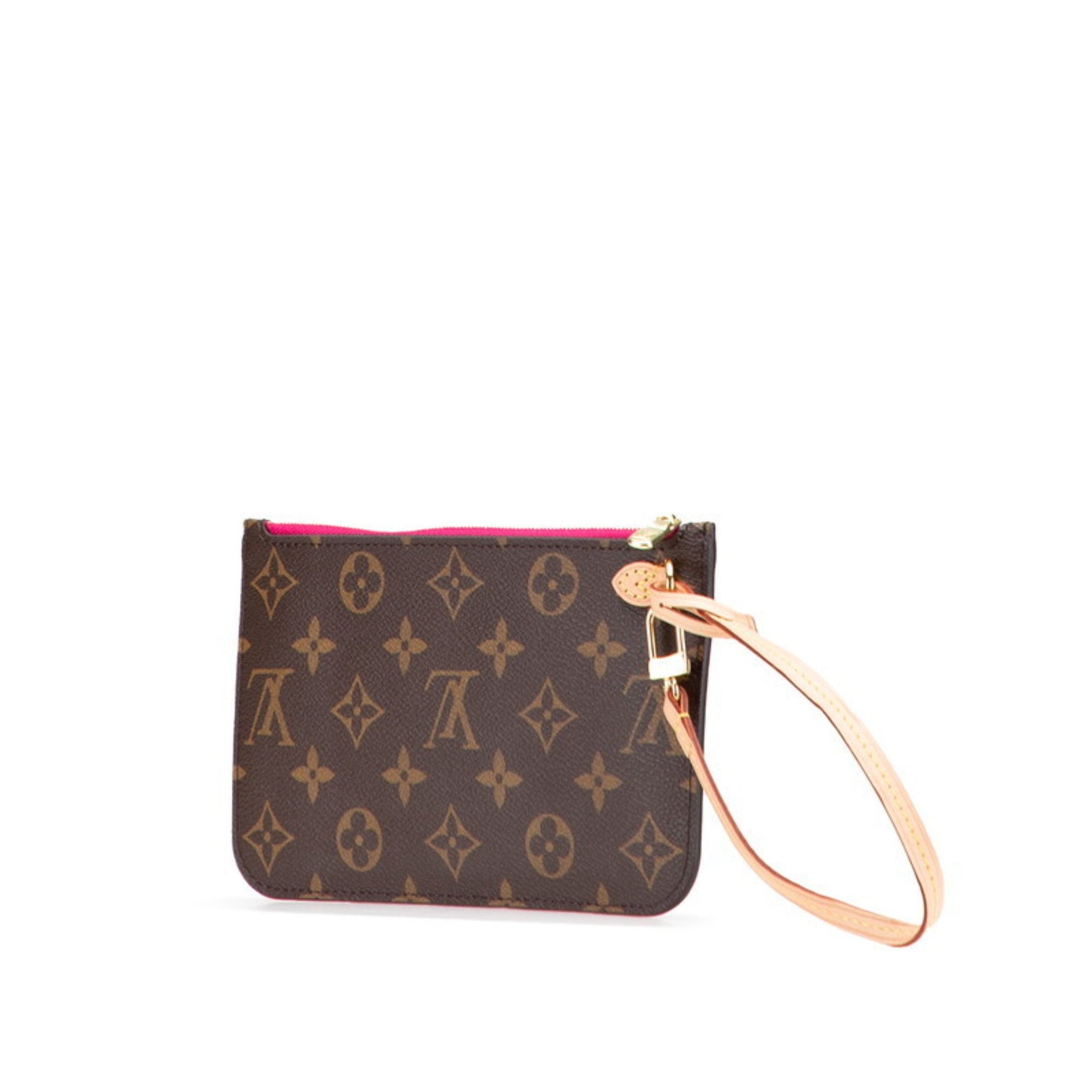 LOUIS VUITTON Neverfull Pouch, Leather