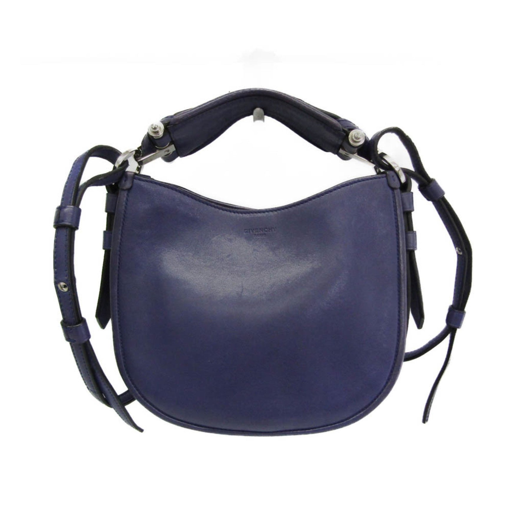 Givenchy Leather Shoulder Bag Royal Blue