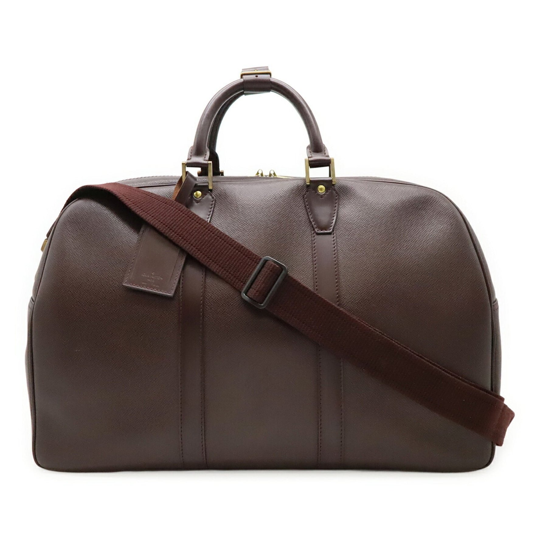 LOUIS VUITTON Taiga Kendall PM Boston Bag/Travel Bag in Leather, Acajou M30126