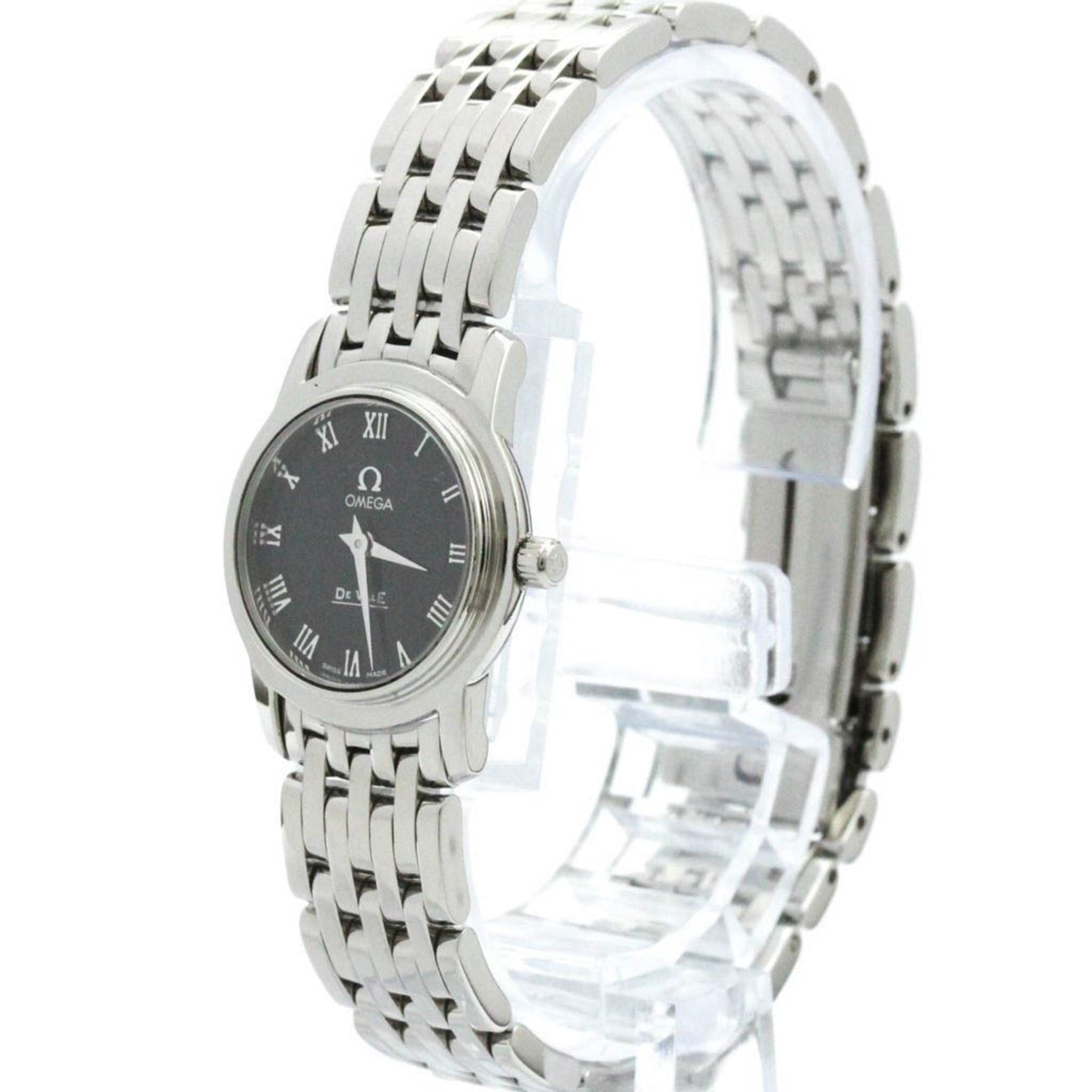 Polished OMEGA De Ville Prestige Steel Quartz Ladies Watch 4570.52