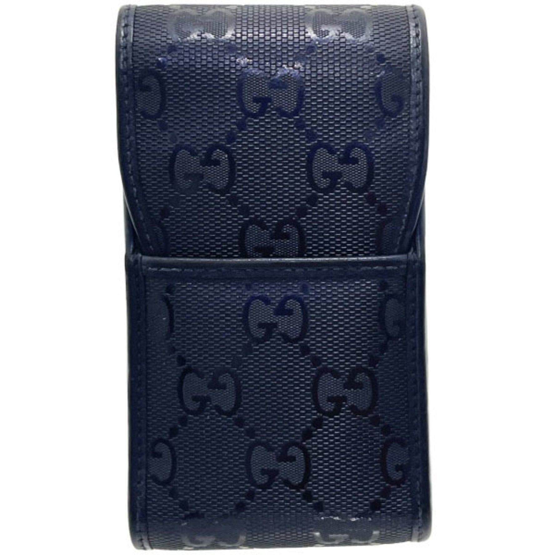 Gucci Cigarette Case GG Imprime PVC Leather Navy GUCCI IQOS SS-15327