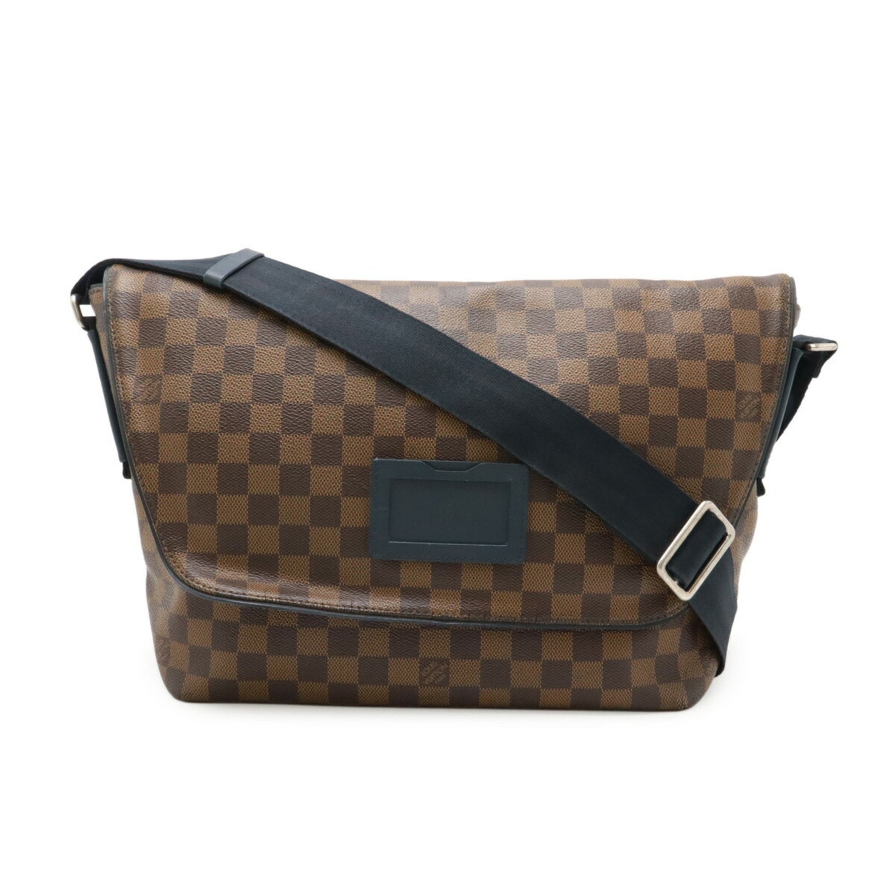 Louis Vuitton Damier Sprinter MM Shoulder Bag Brown Navy
